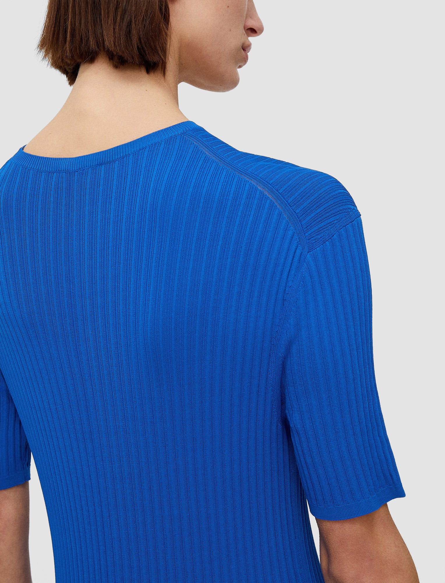 blue-viscose-rib-knit-short-sleeve-dress-JOSEPH