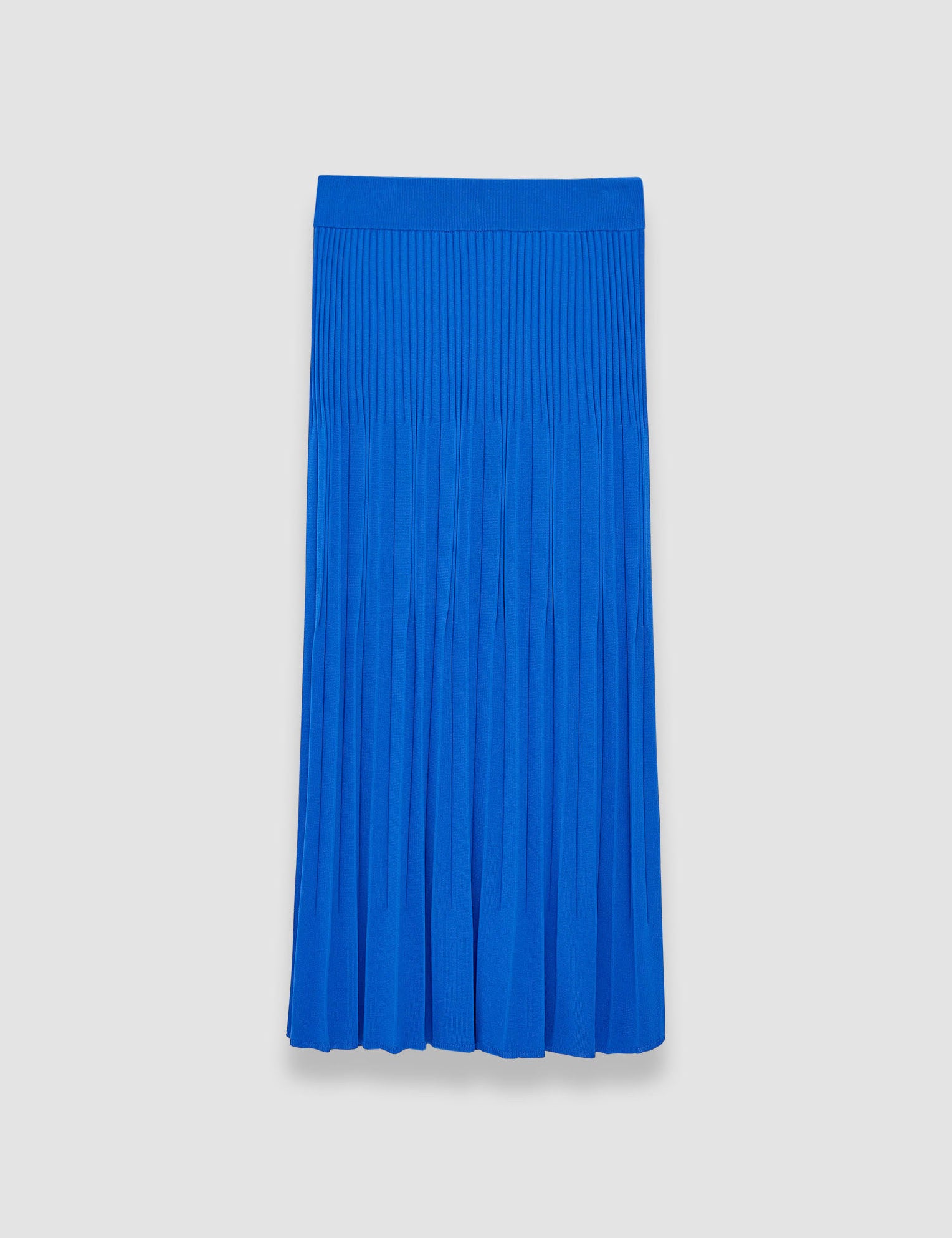Blue Viscose Ribbed Knitted Skirt - Joseph