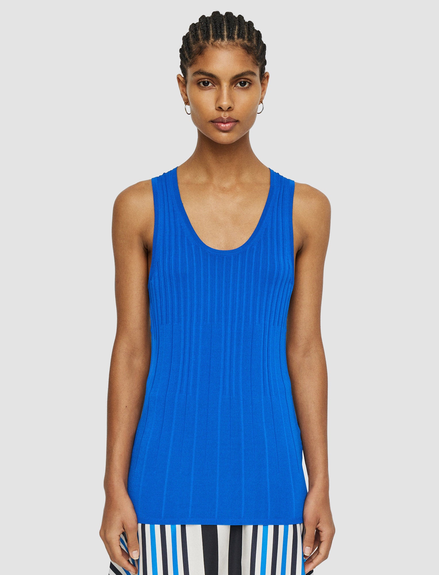 blue-viscose-rib-knit-tank-top-JOSEPH