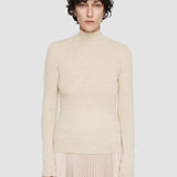 White Cashair High Neck Jumper - Joseph