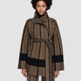 Multicolour Chevron Jacquard Knitted Jacket - Joseph