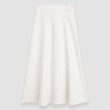 White Diagonal Knit Skirt - Joseph