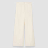 White Soft Cotton Silk Thurlow Trousers - Joseph