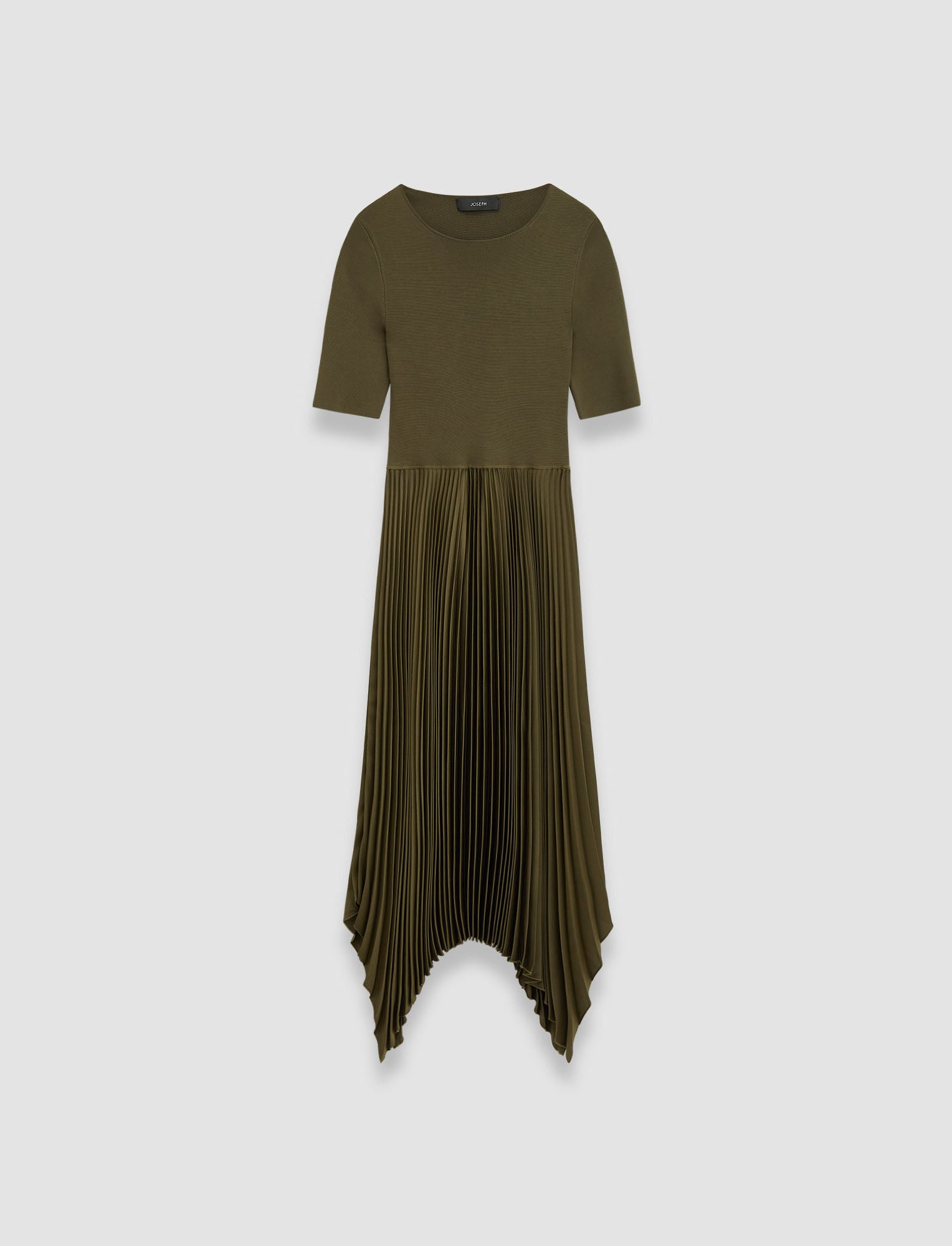 緑-knit-weave-plisse-darno-ドレス-JOSEPH