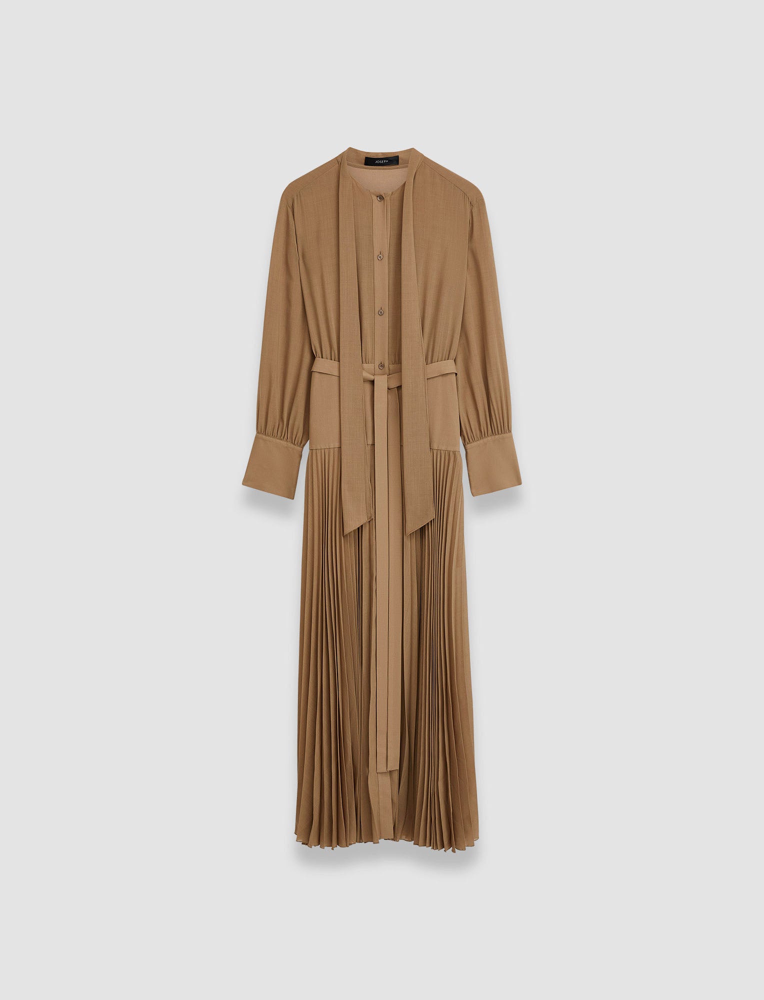 beige-light-voile-lisa-dress-JOSEPH