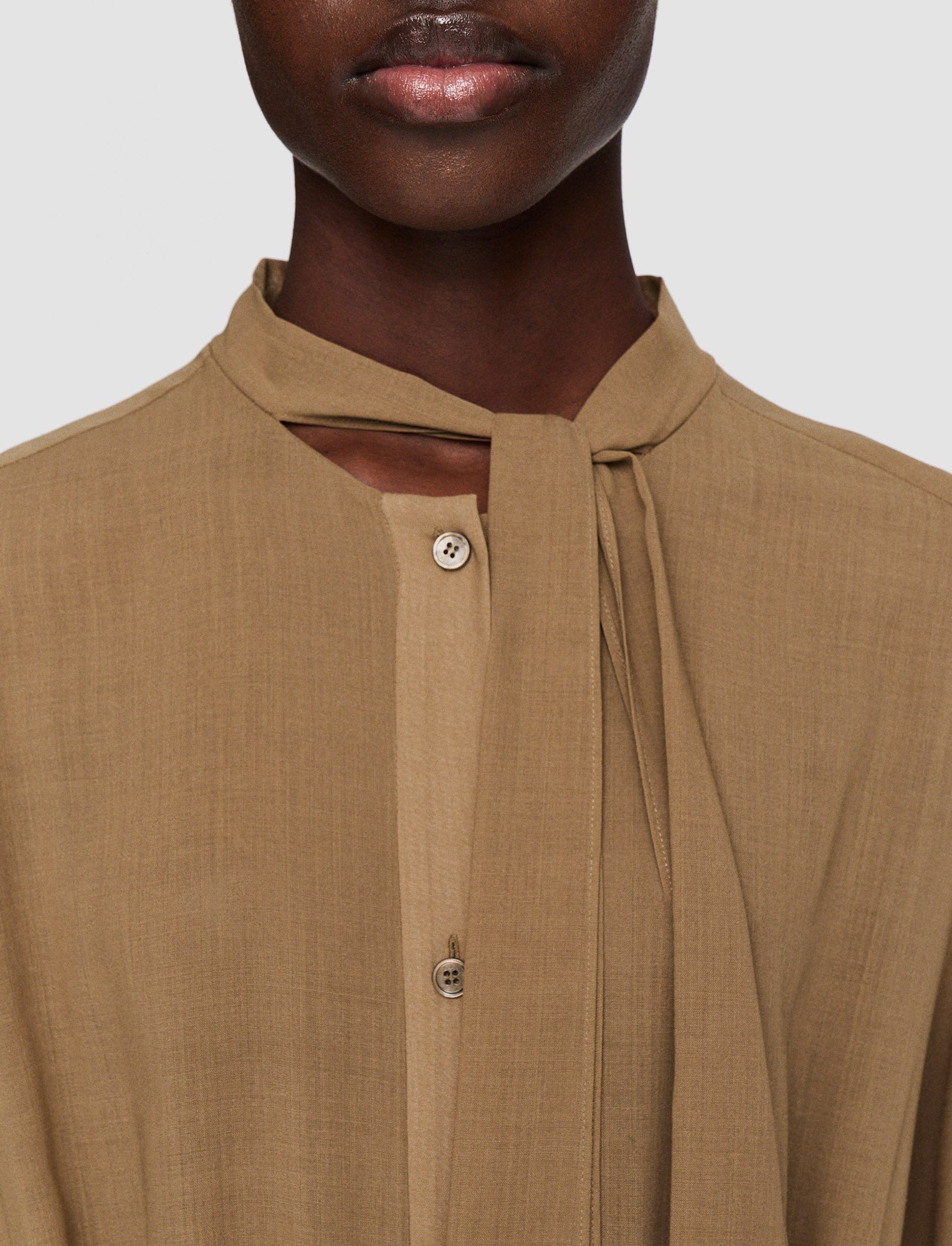 beige-light-voile-lisa-dress-JOSEPH