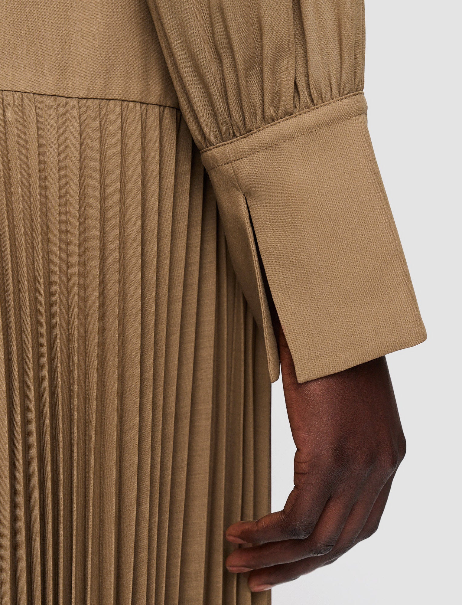 beige-light-voile-lisa-dress-JOSEPH