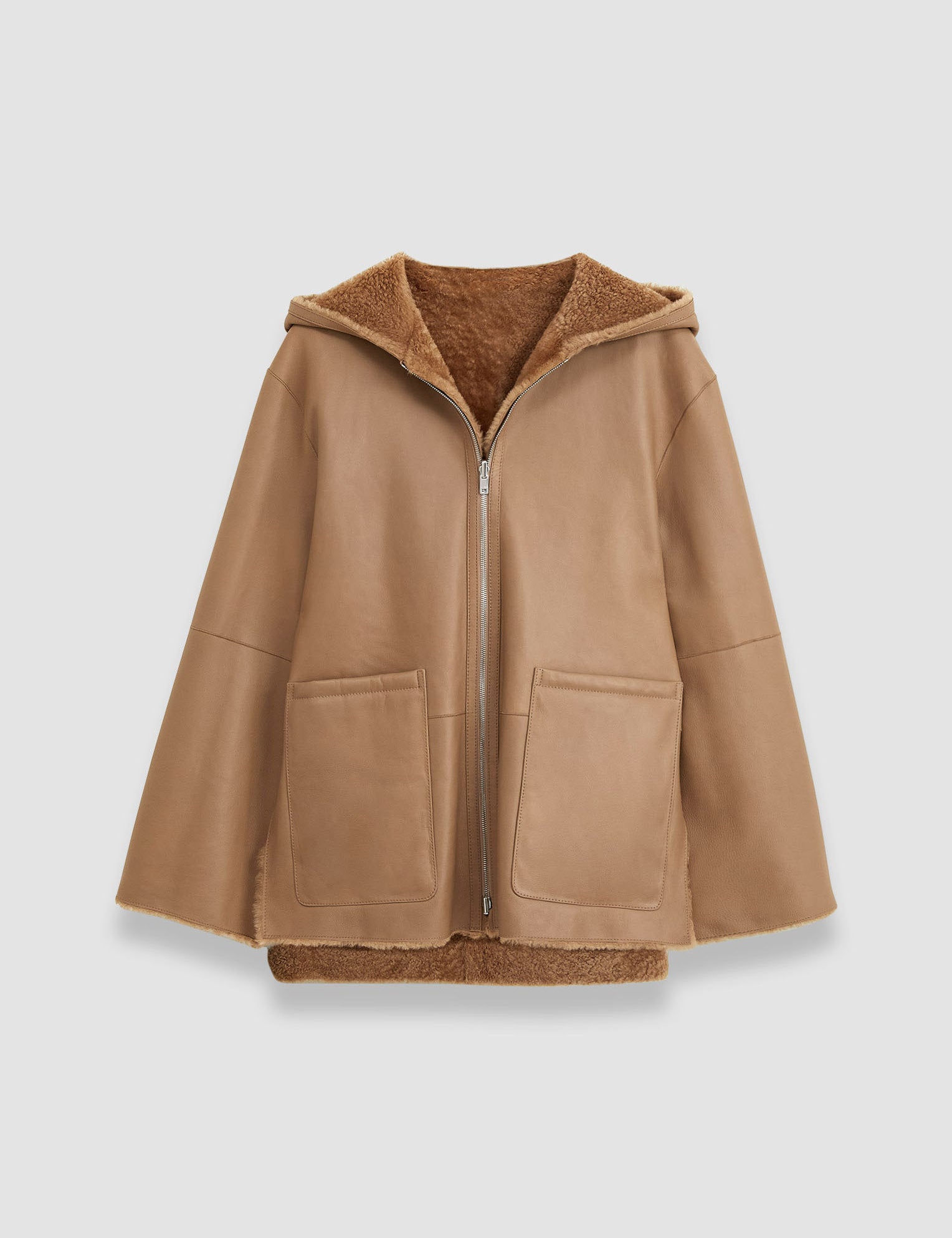 Beige Cosser Reversible Shearling Coat - Joseph