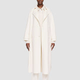 White Double Face Cashmere Navarre Coat - Joseph