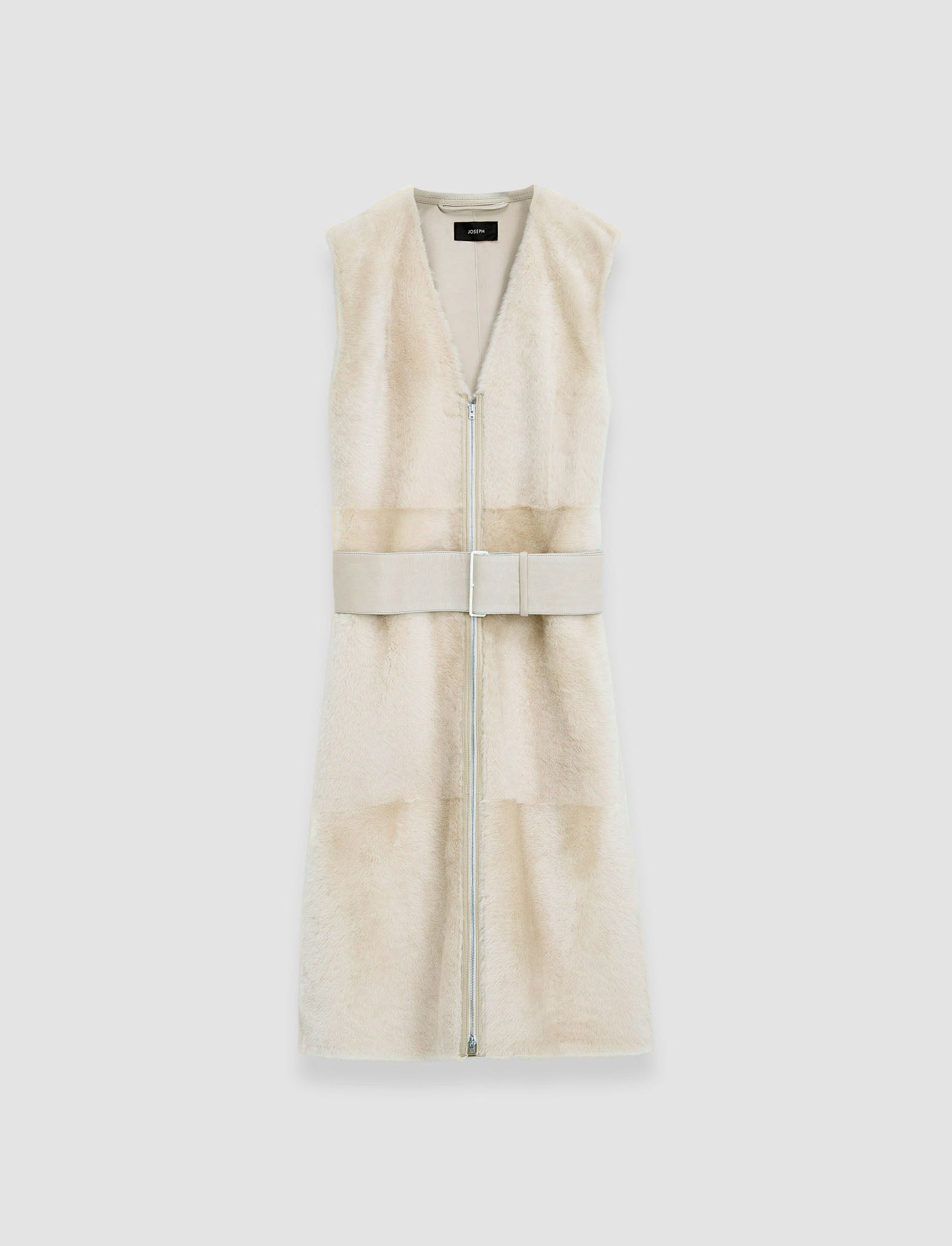 white-light-shearling-cresson-long-gilet-JOSEPH