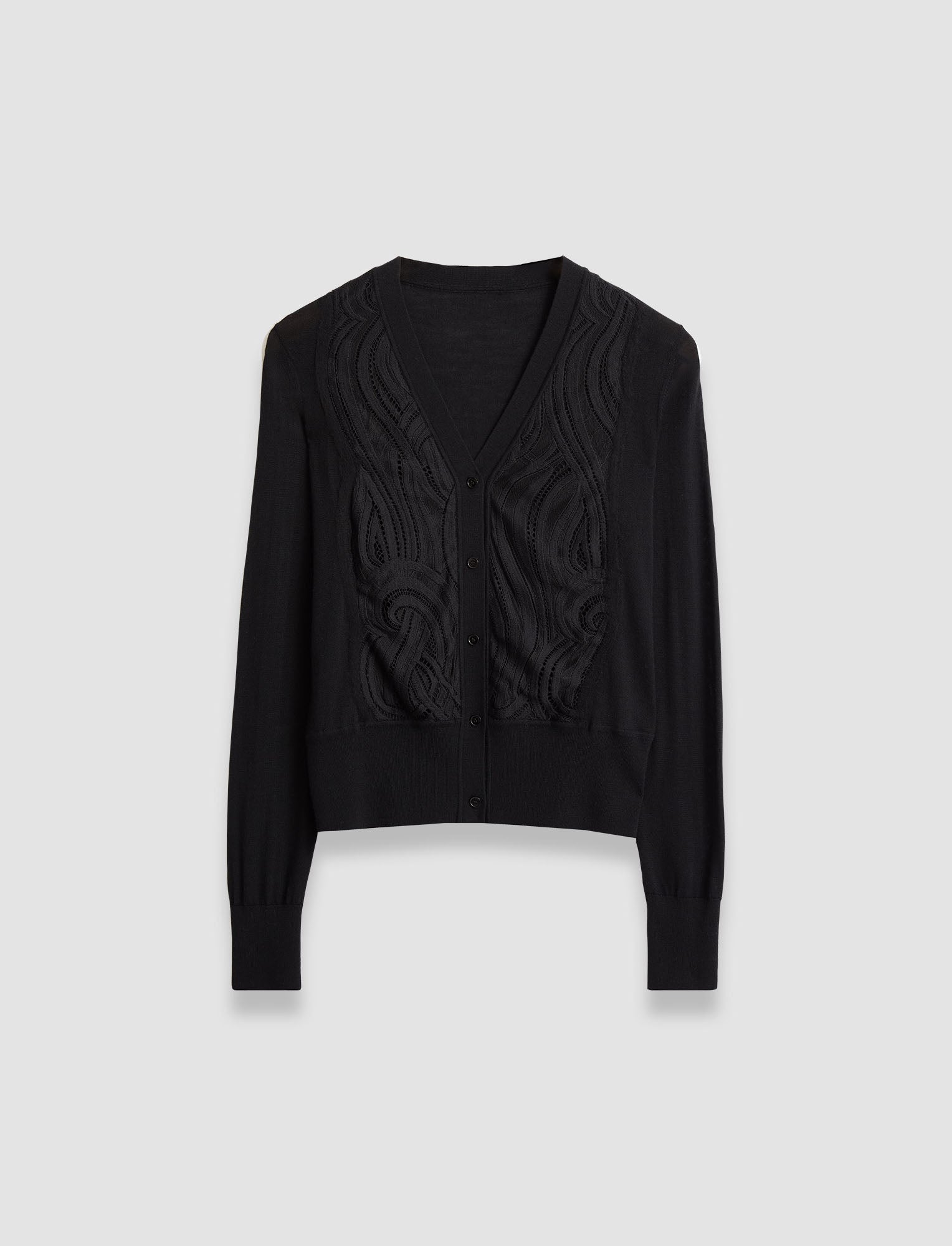black-lace-knit-cardigan-JOSEPH