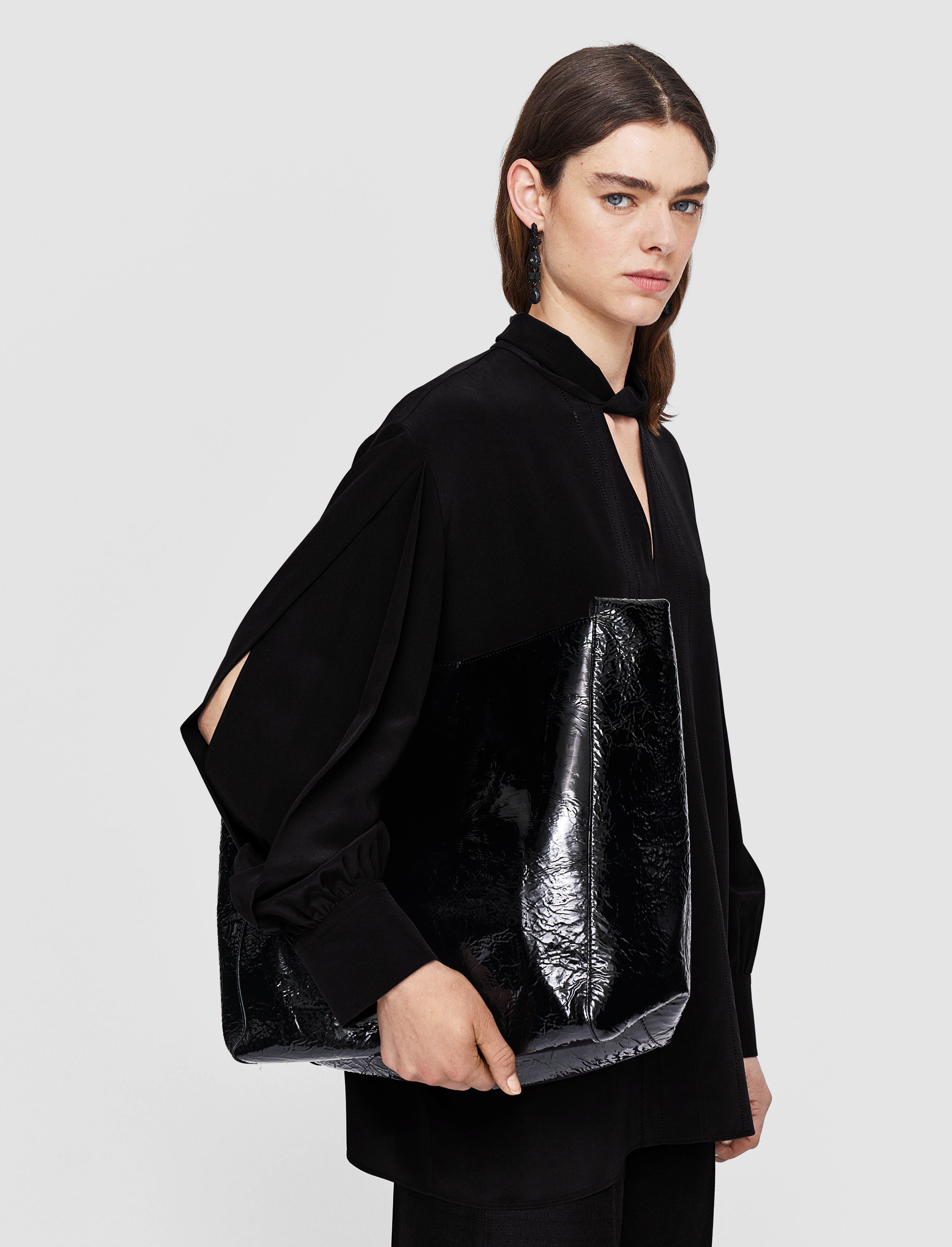 black-rivoli-silk-crepe-de-chine-blouse-JOSEPH