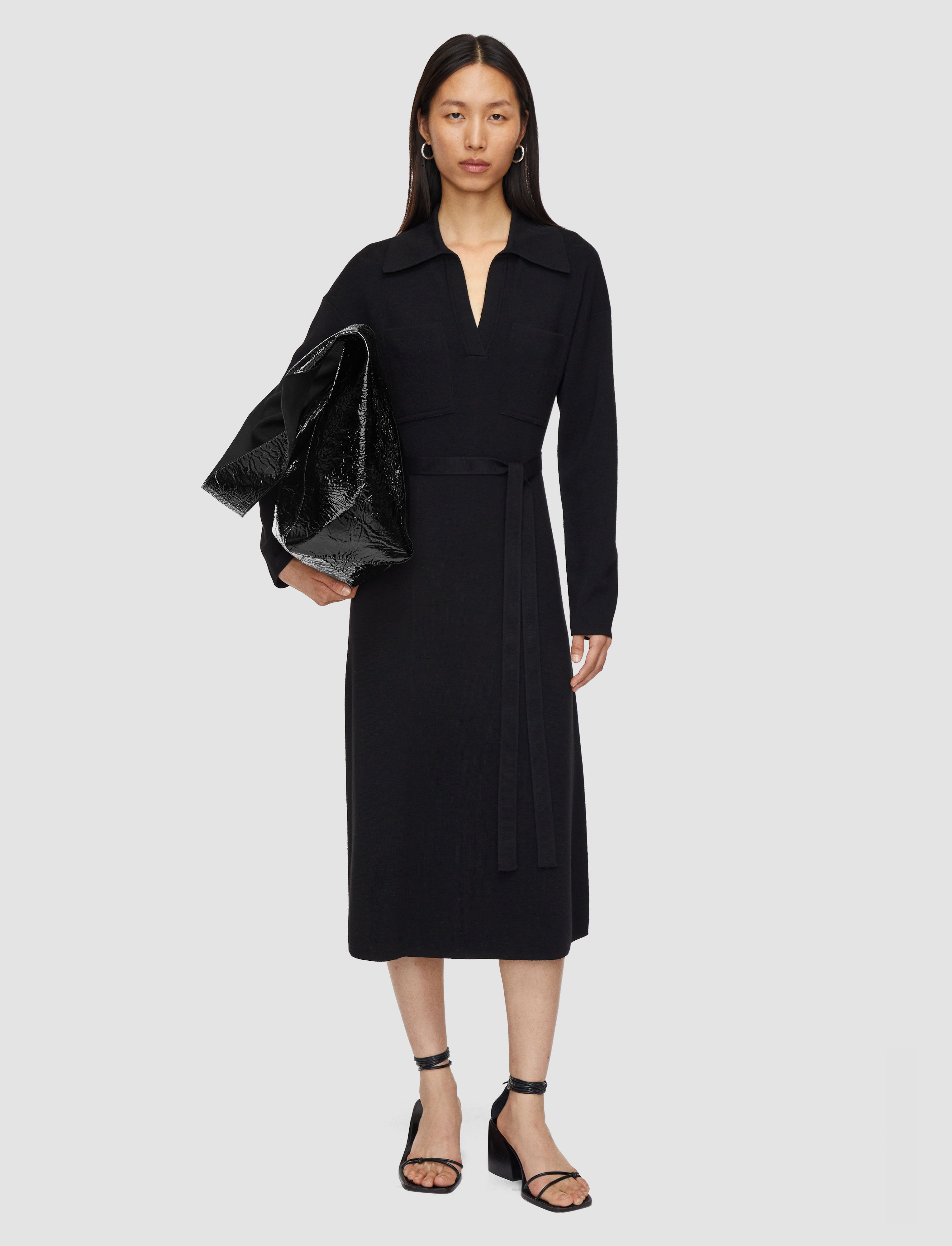 black-milano-knitted-wool-dress-JOSEPH