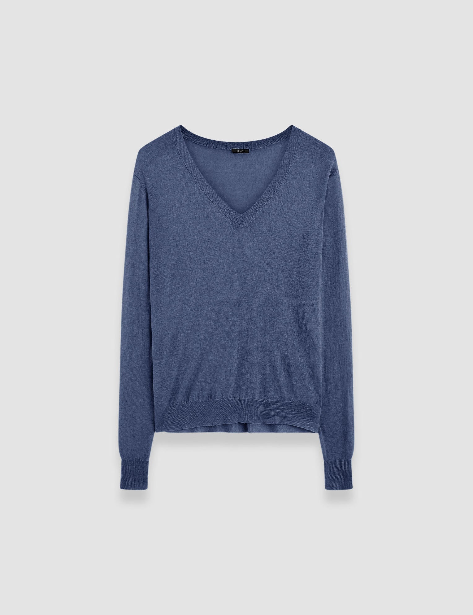Blue Cashair V Neck Jumper - Joseph