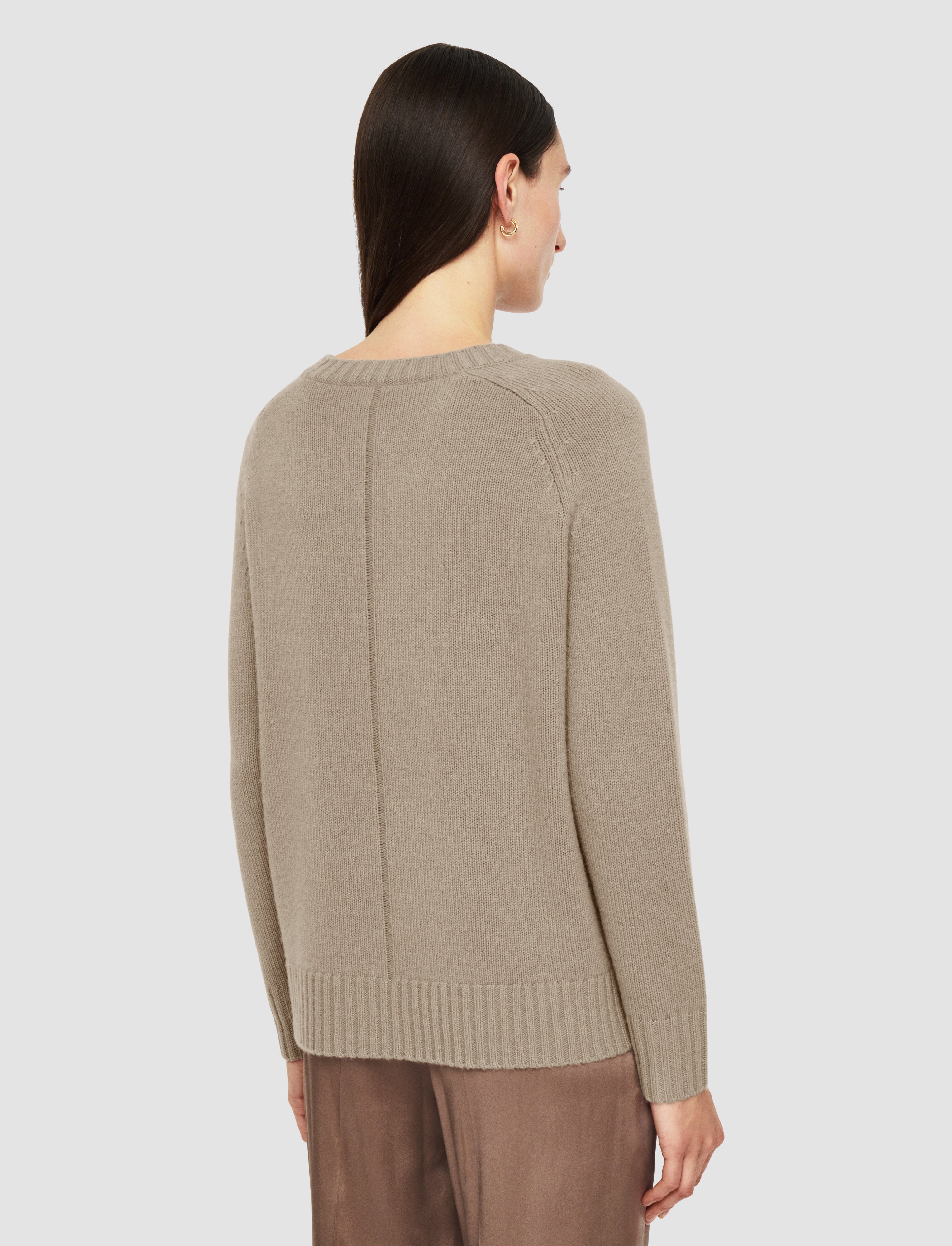 グレー-open-cashmere-ラウンドネックジャンパー-JOSEPH