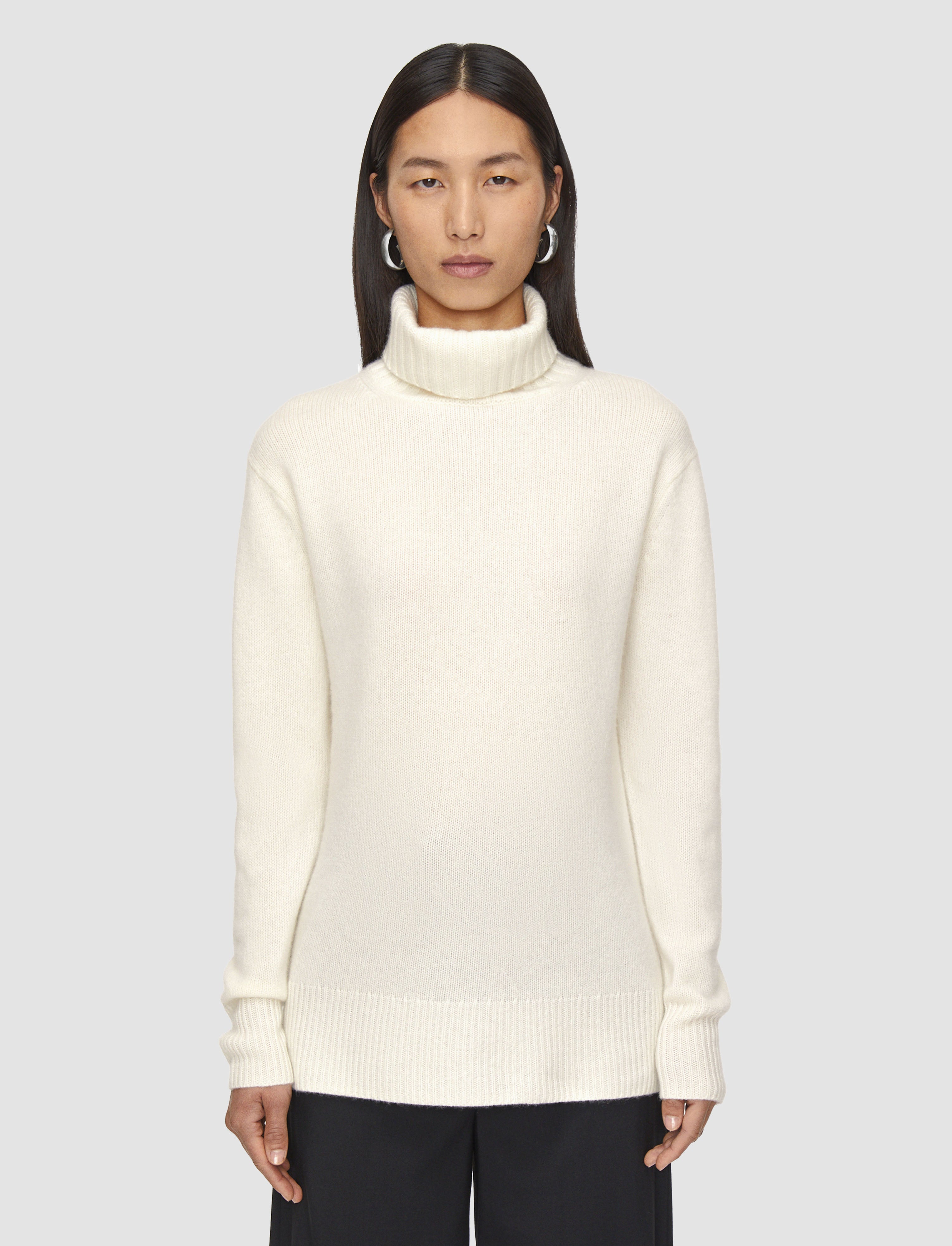 ホワイト-open-cashmere-ハイネックジャンパー-JOSEPH
