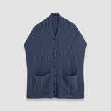 Blue Open Cashmere Button Scarf - Joseph