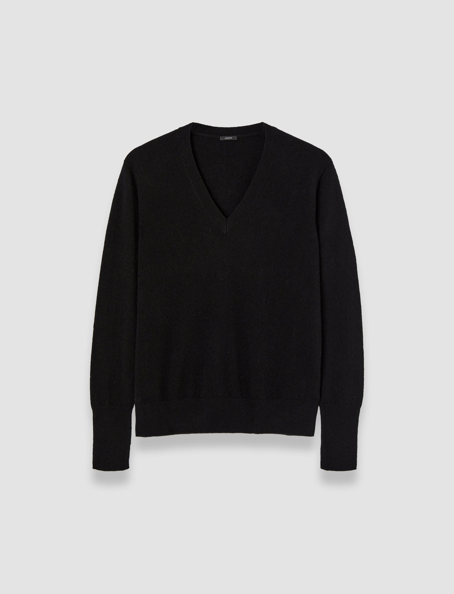ブラック-light-pure-cashmere-vネックジャンパー-JOSEPH