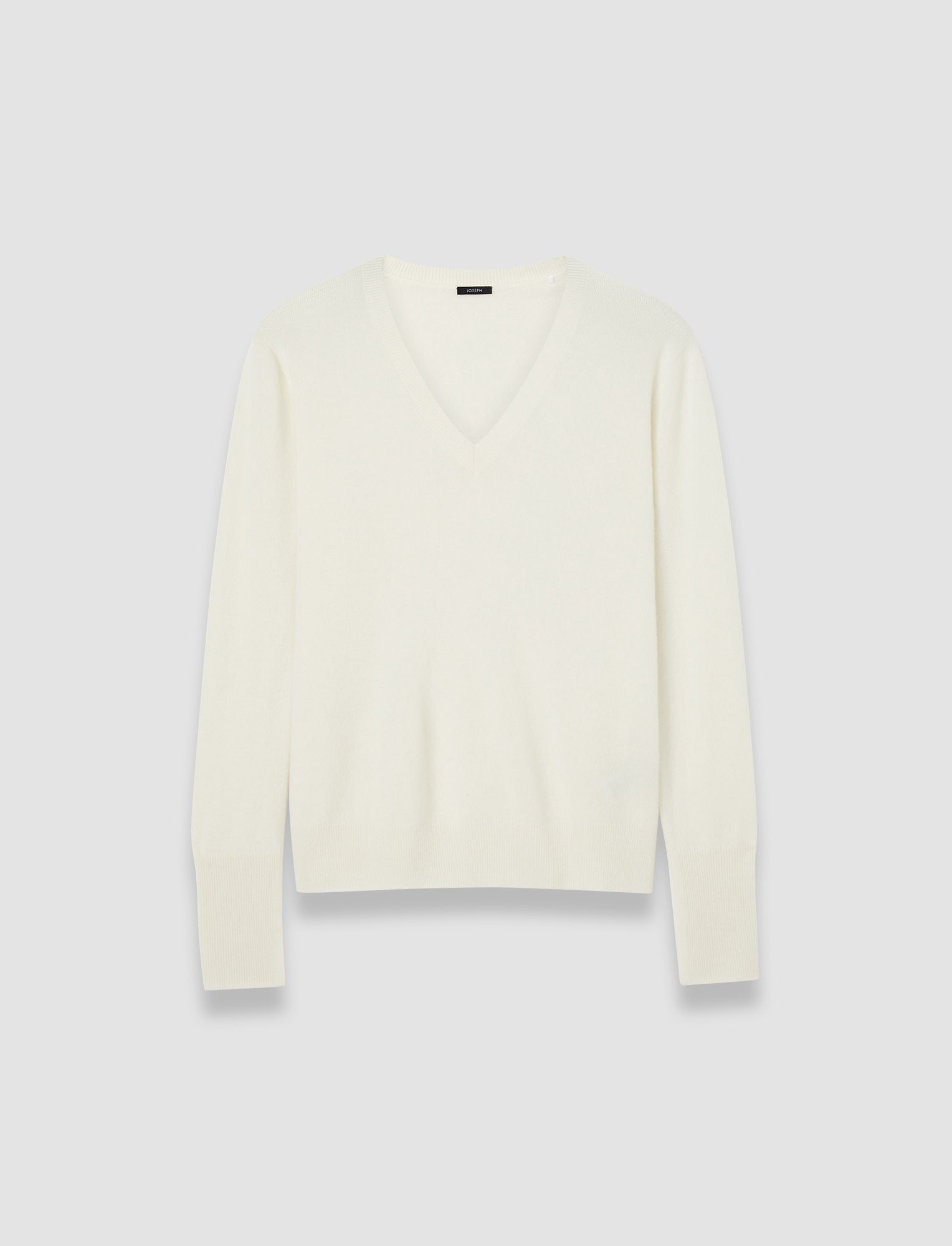 ホワイト-light-pure-cashmere-vネックジャンパー-JOSEPH