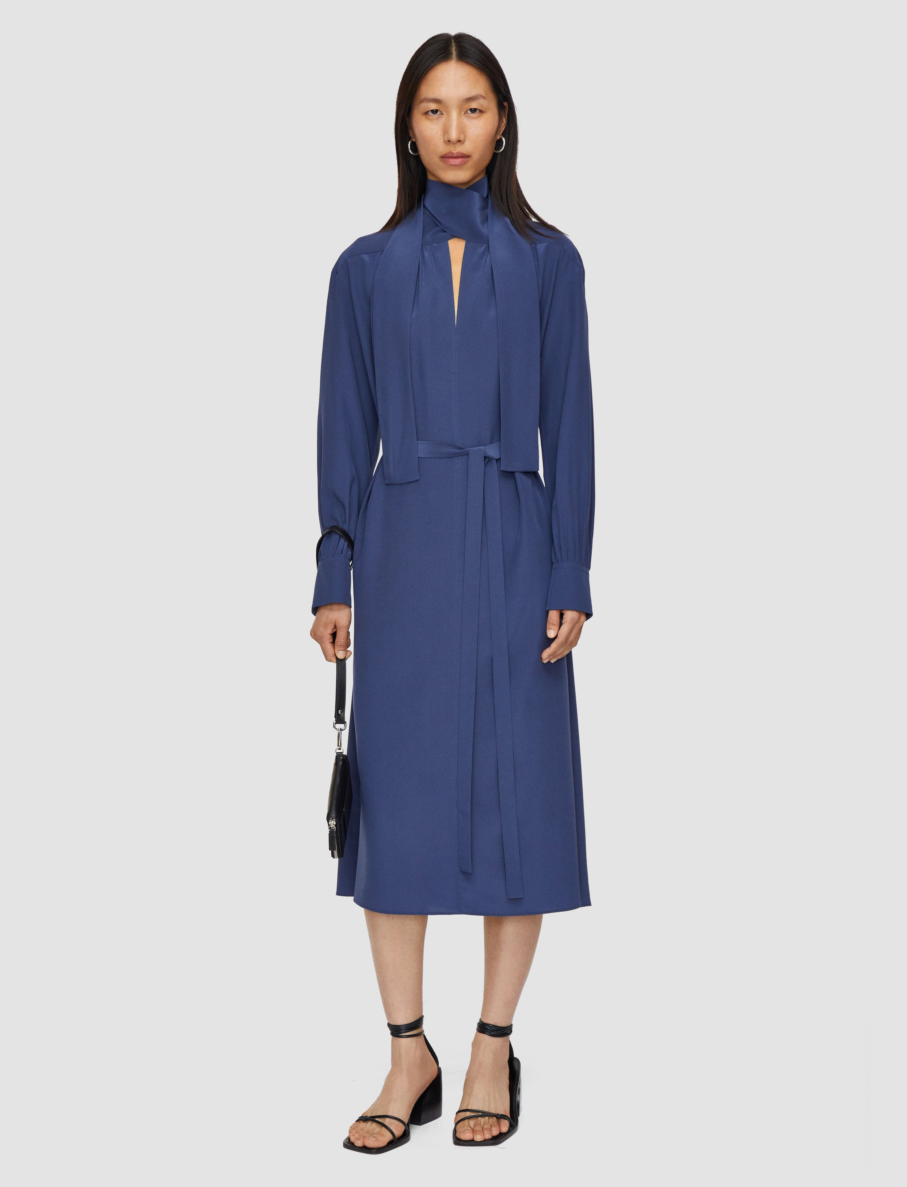 blue-bolero-silk-crepe-de-chine-dress-JOSEPH