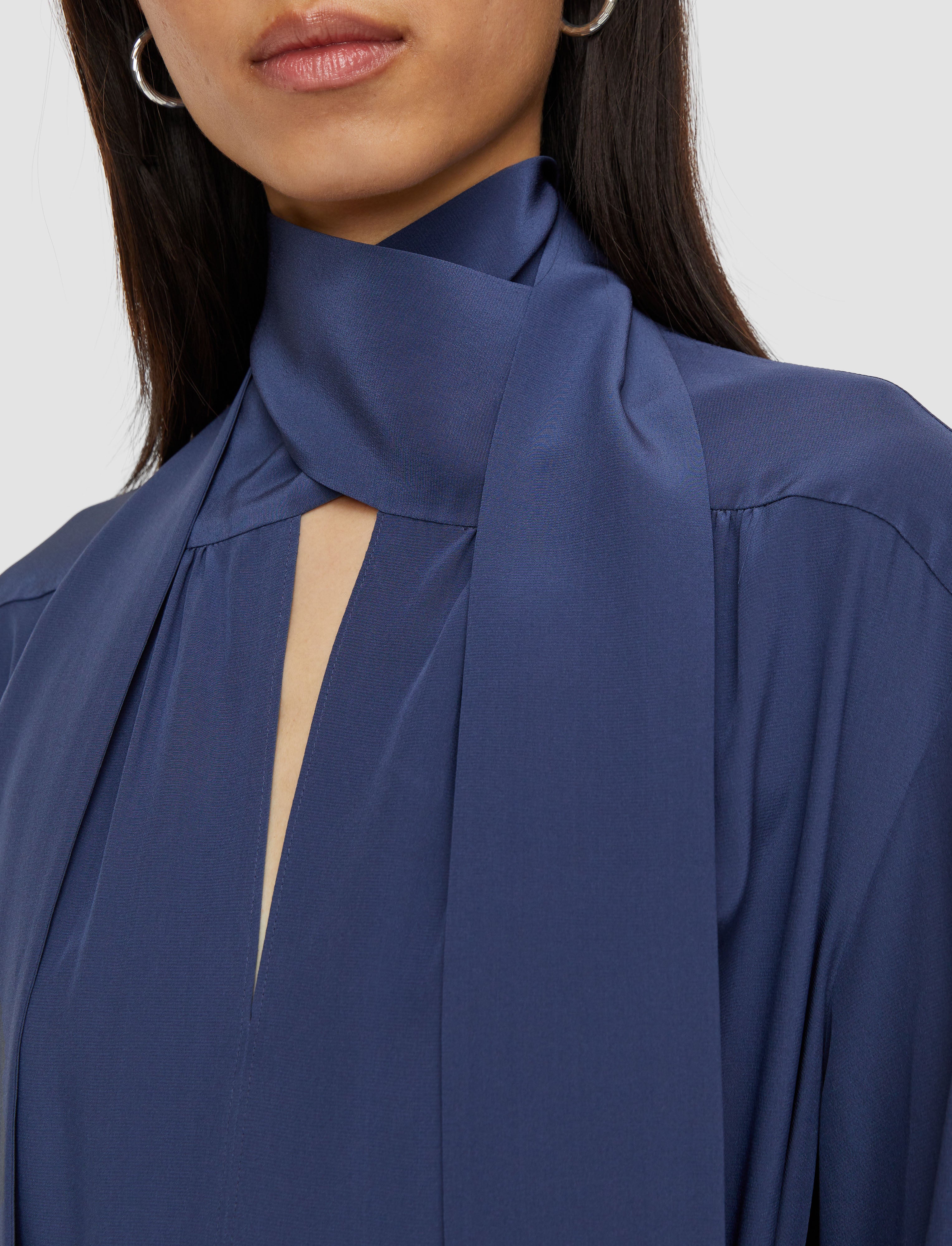 blue-bolero-silk-crepe-de-chine-dress-JOSEPH