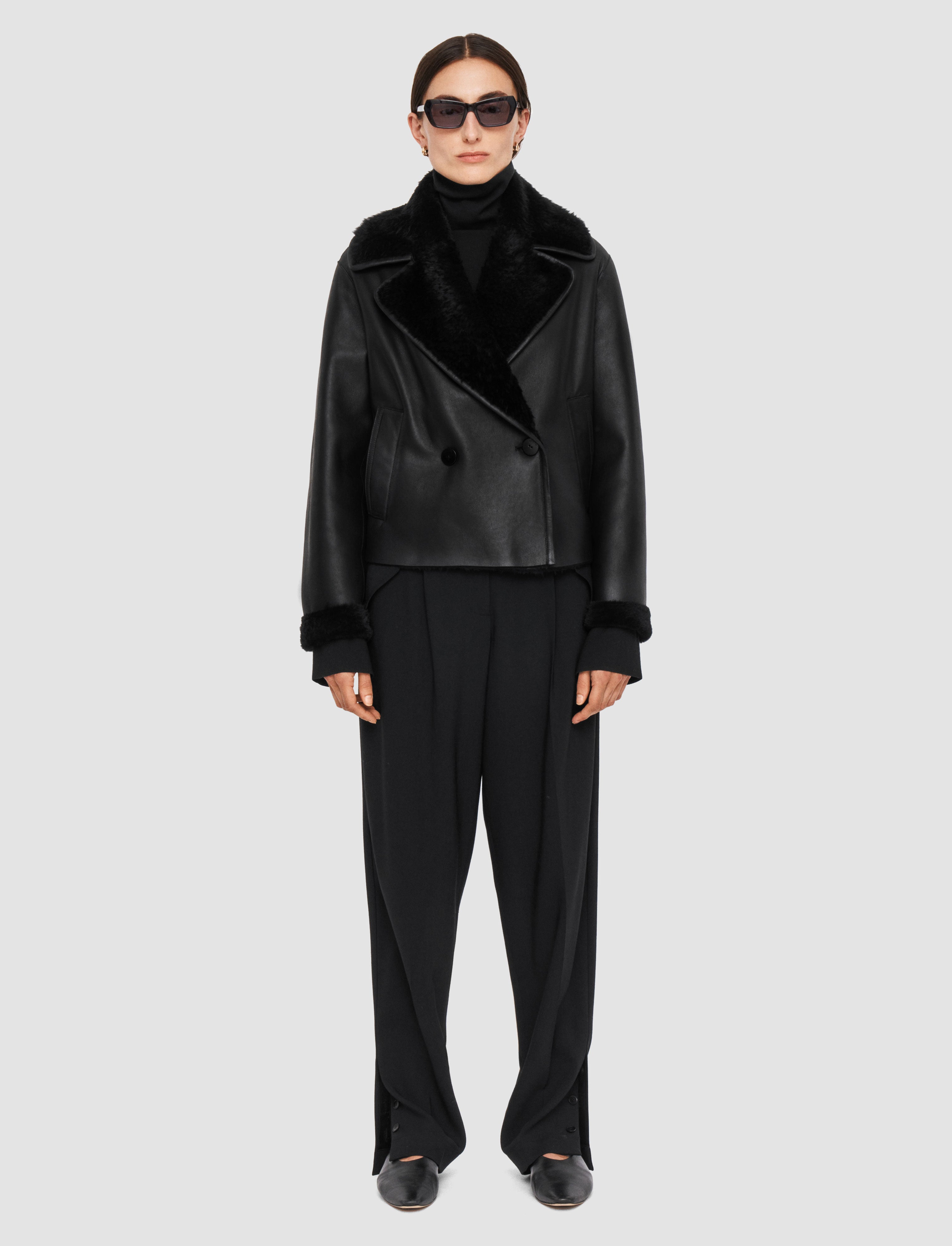 black-rousse-textured-shearling-jacket-JOSEPH