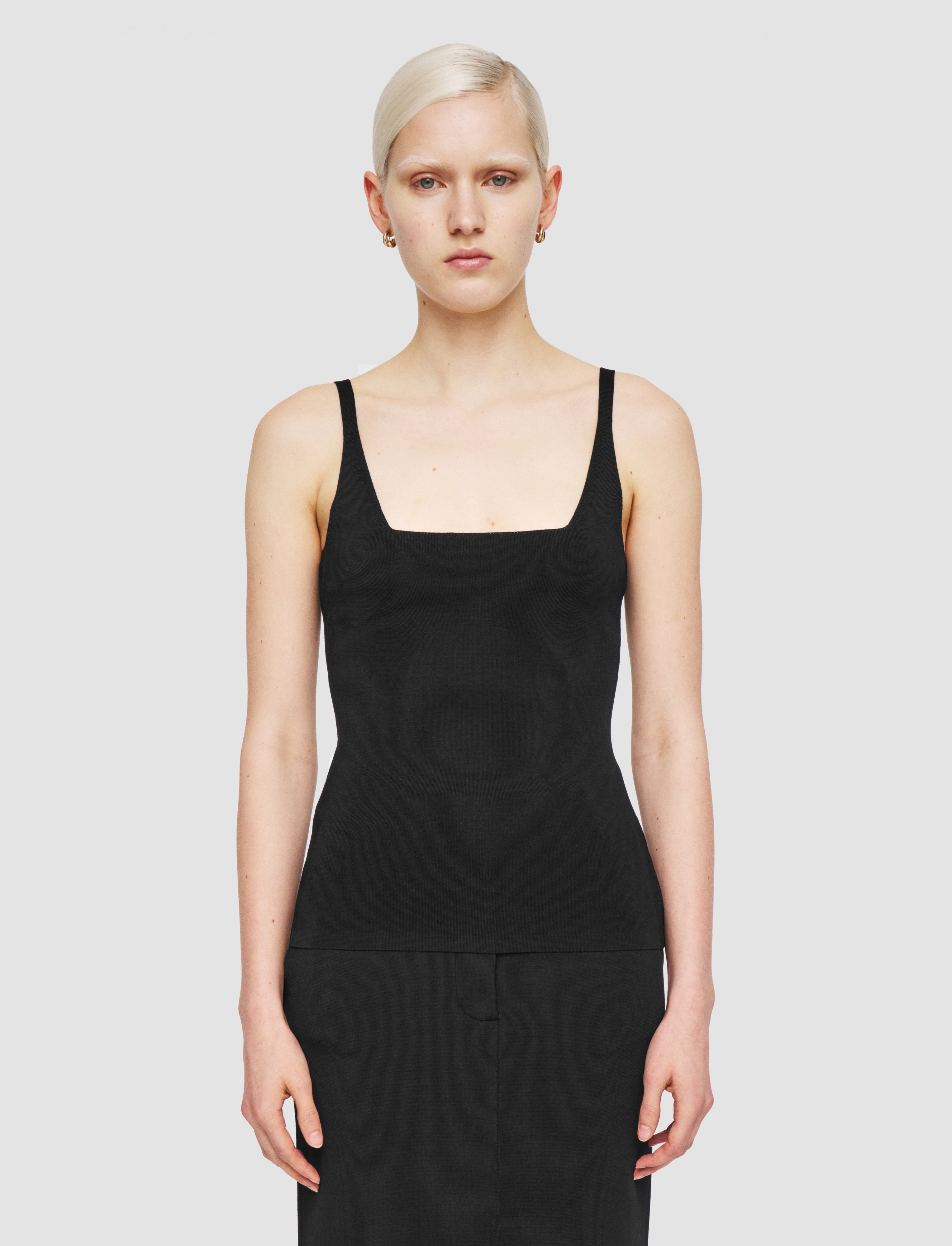 black-milano-knit-stretch-vest-top-JOSEPH