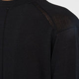 Black Superfine Cotton Silk V Neck Jumper - Joseph