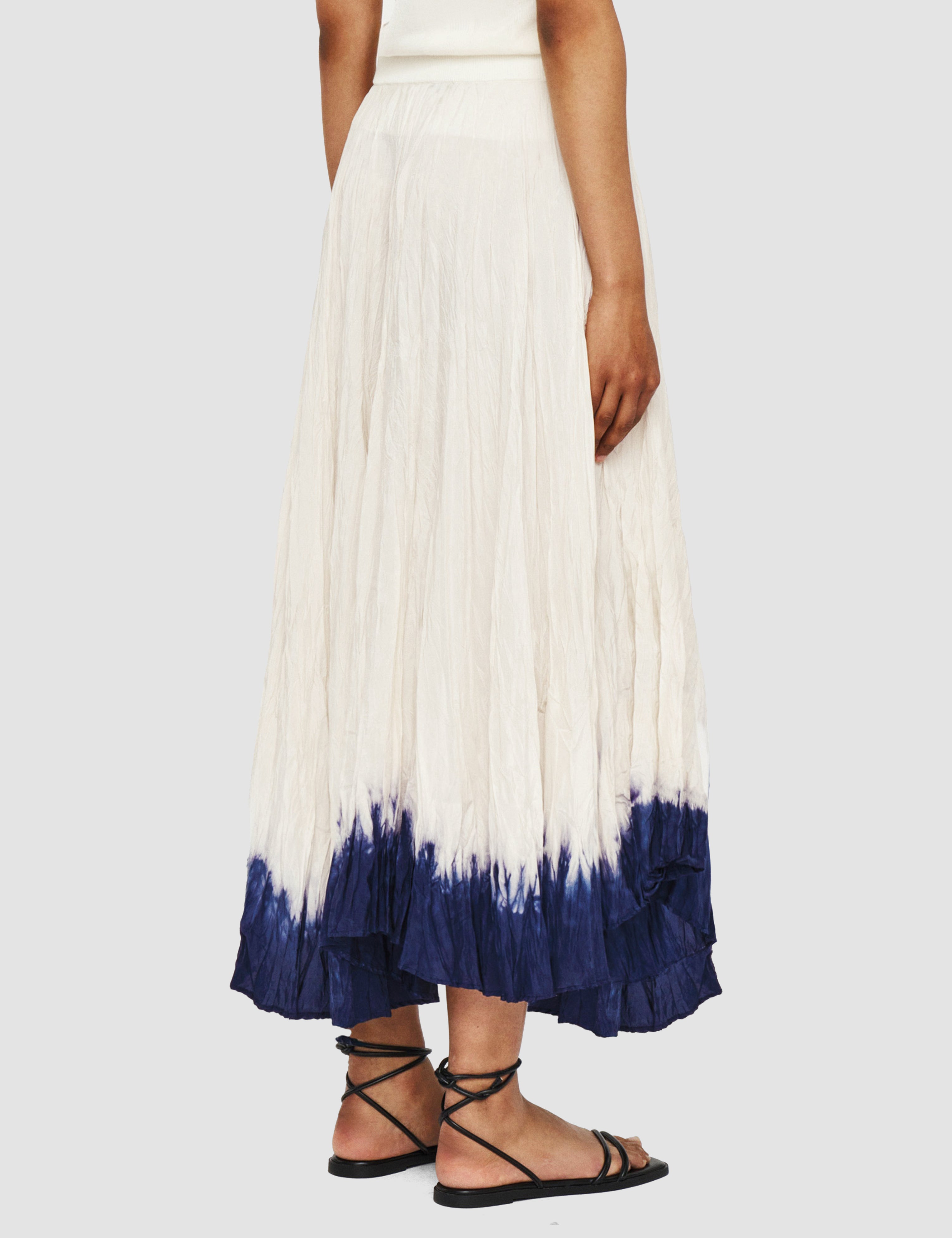 White Knit & Woven Skirt - Joseph