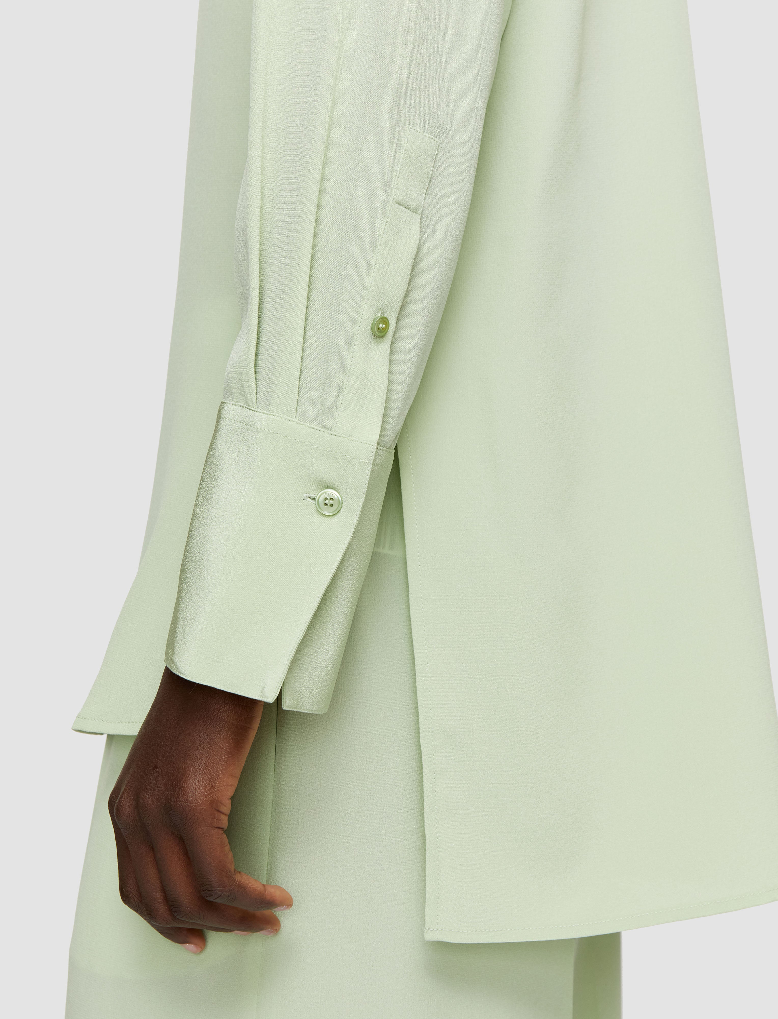 green-bold-crepe-de-soie-silk-blouse-JOSEPH
