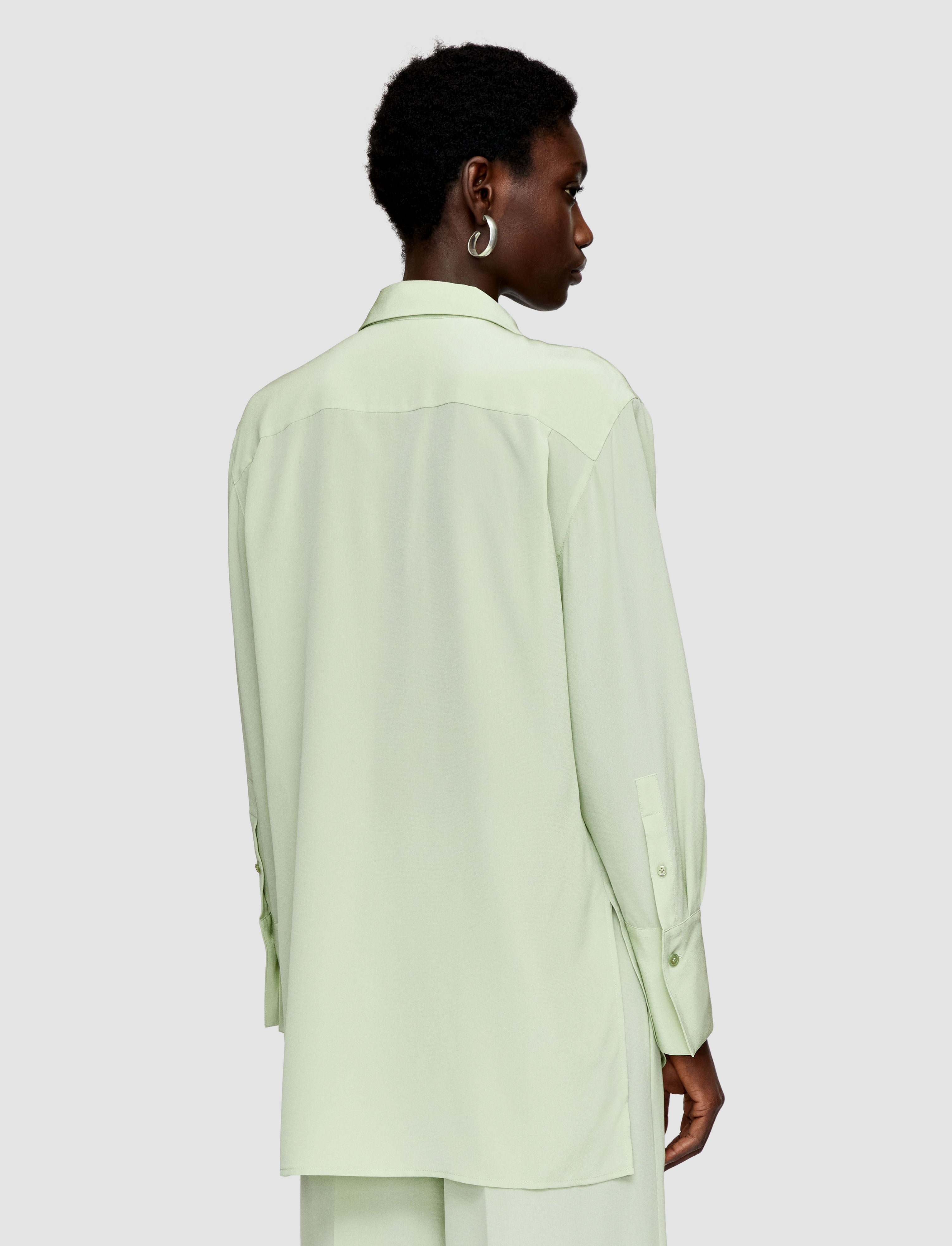 green-bold-crepe-de-soie-silk-blouse-JOSEPH