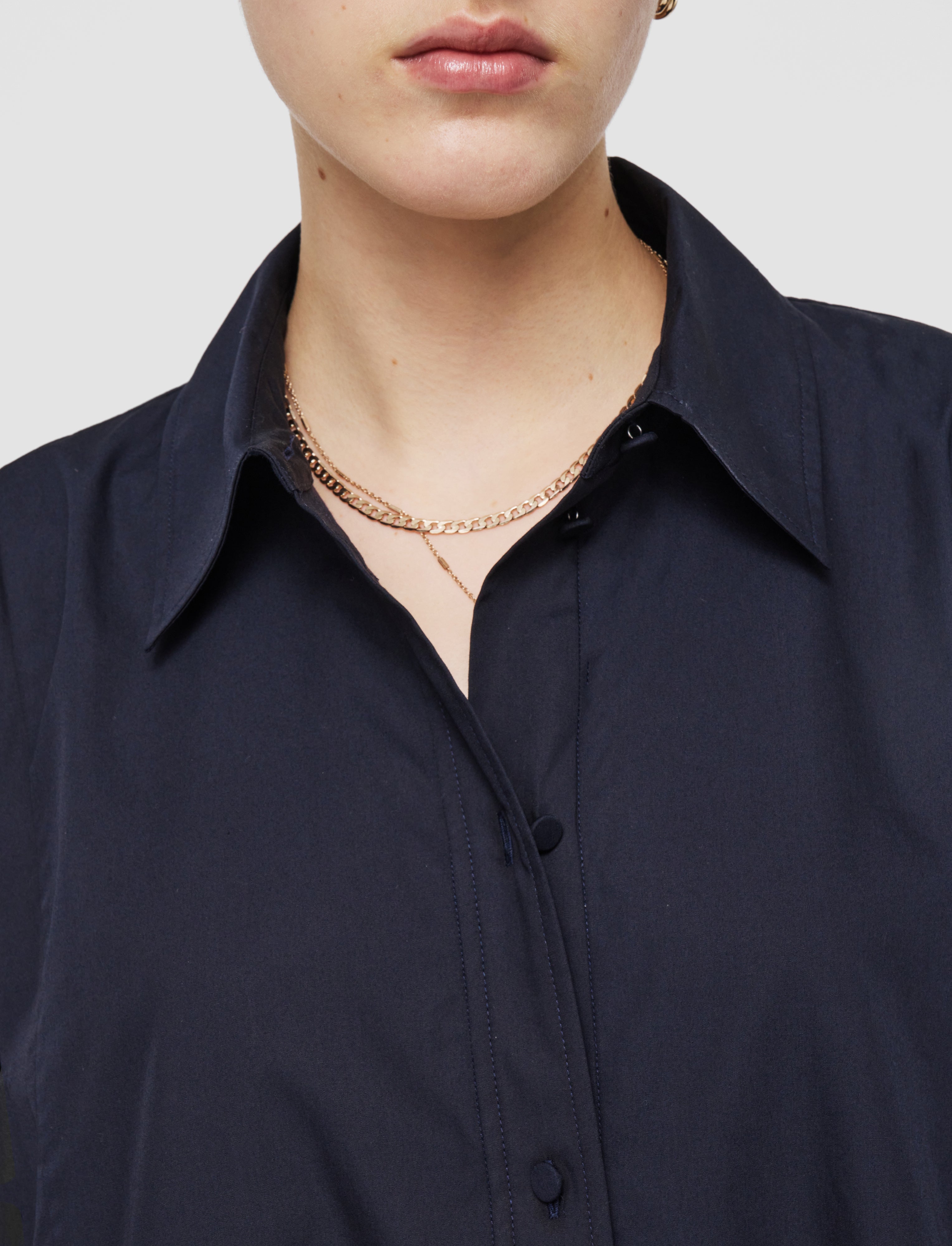 青-dania-poplin-cotton-ドレス-JOSEPH
