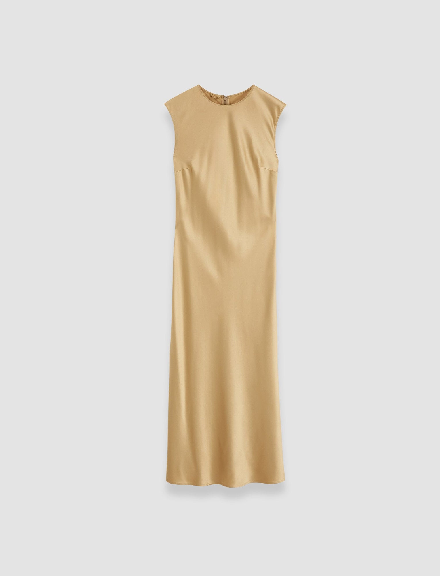 Garnier Silk Satin Dress in Beige JOSEPH GB