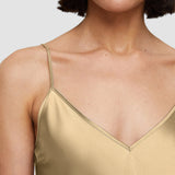Beige Clea Silk Satin Camisole - Joseph