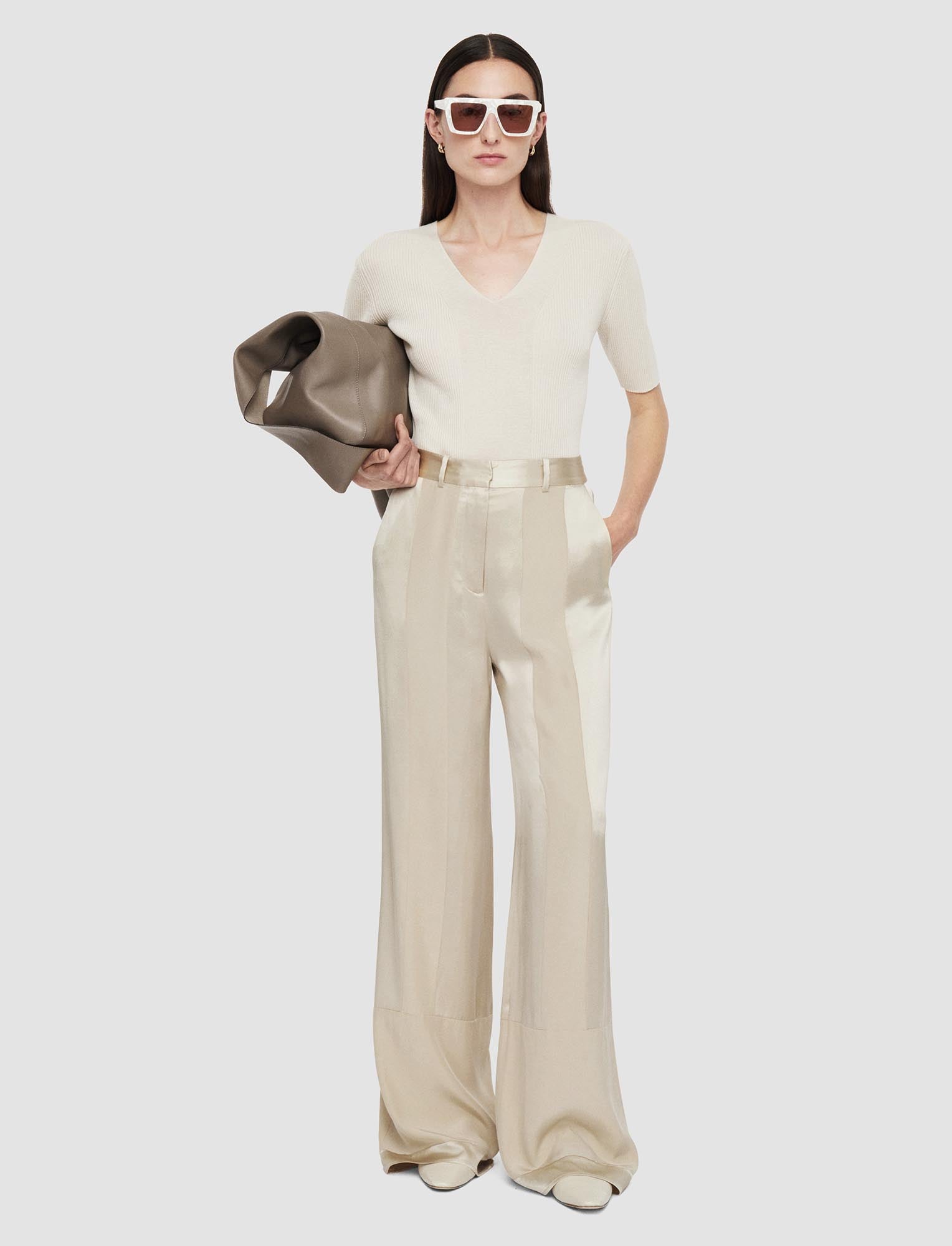 beige-corto-shiny-matte-satin-trousers-JOSEPH