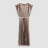 Volta Knit Weave Plissé ドレス
