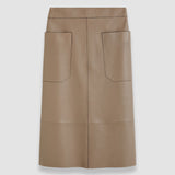 Grey Blomfield Nappa Leather Skirt - Joseph