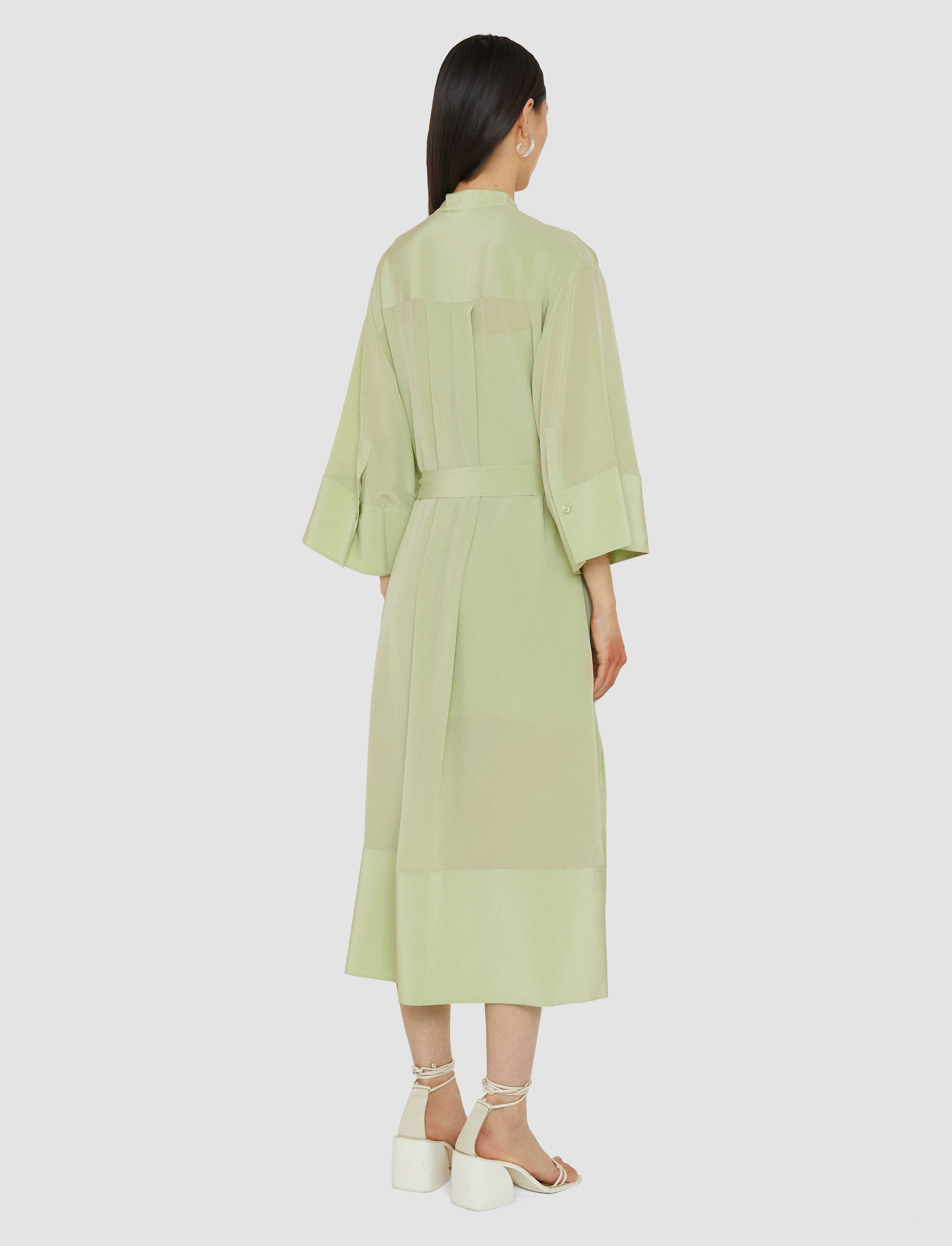 green-darius-crepe-de-soie-silk-dress-JOSEPH