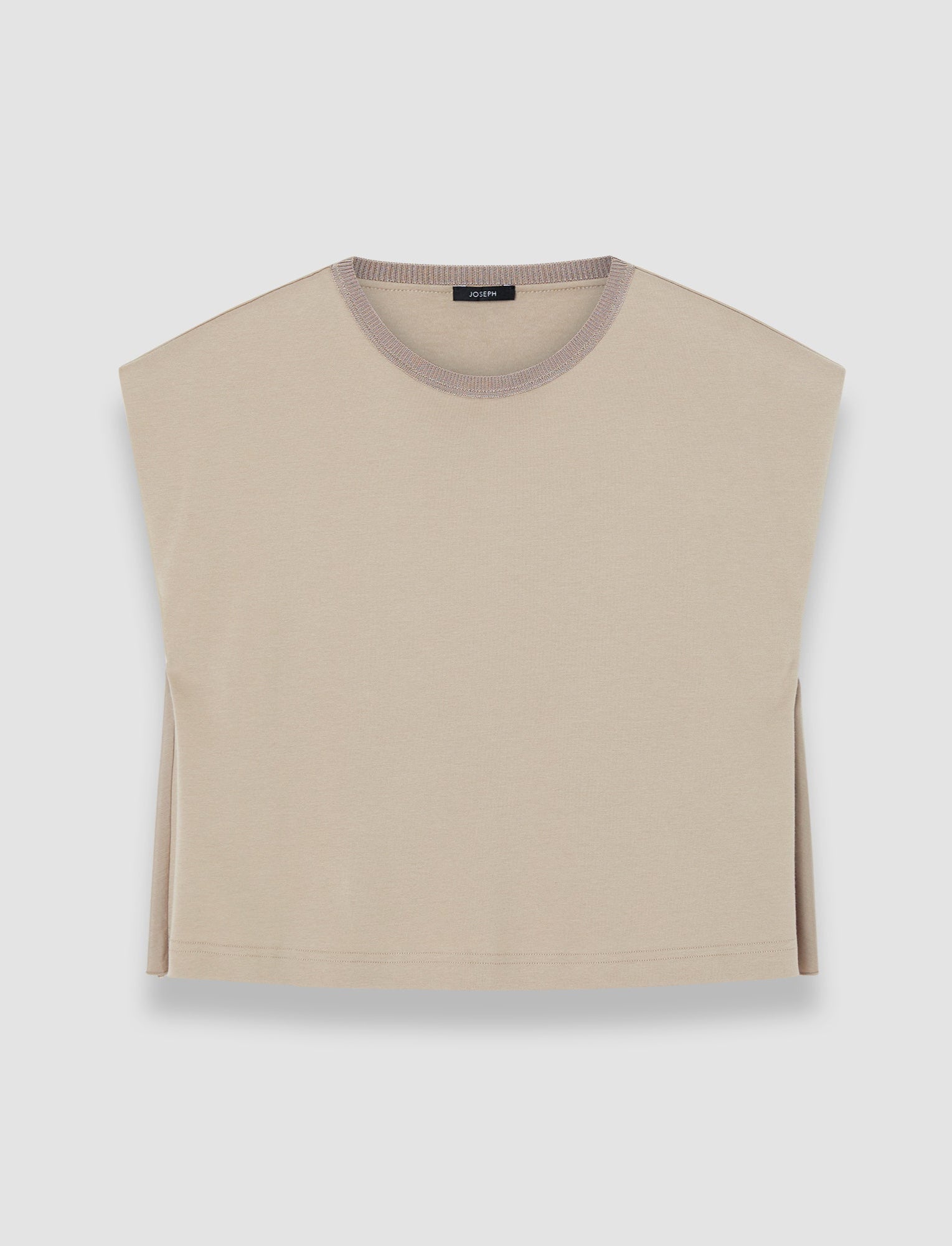 グレー-cotton-poplin-jersey-tシャツ-JOSEPH