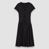 Black Isaure Crepe Jersey Dress - Joseph