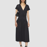 Black Isaure Crepe Jersey Dress - Joseph
