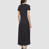 Black Isaure Crepe Jersey Dress - Joseph