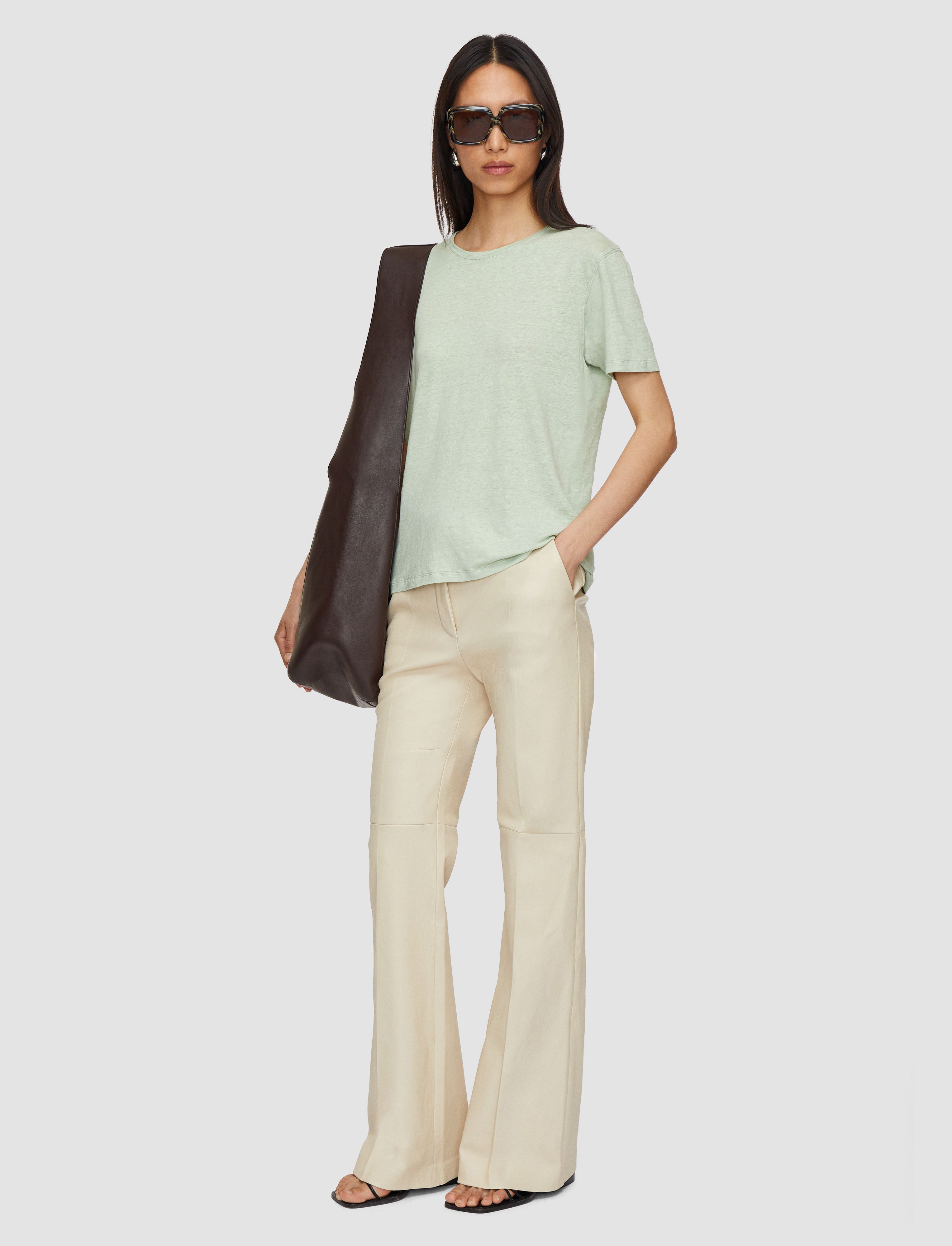 green-linen-jersey-t-shirt-JOSEPH