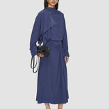 Juliana Crepe de Chine Knot Silk Blouse