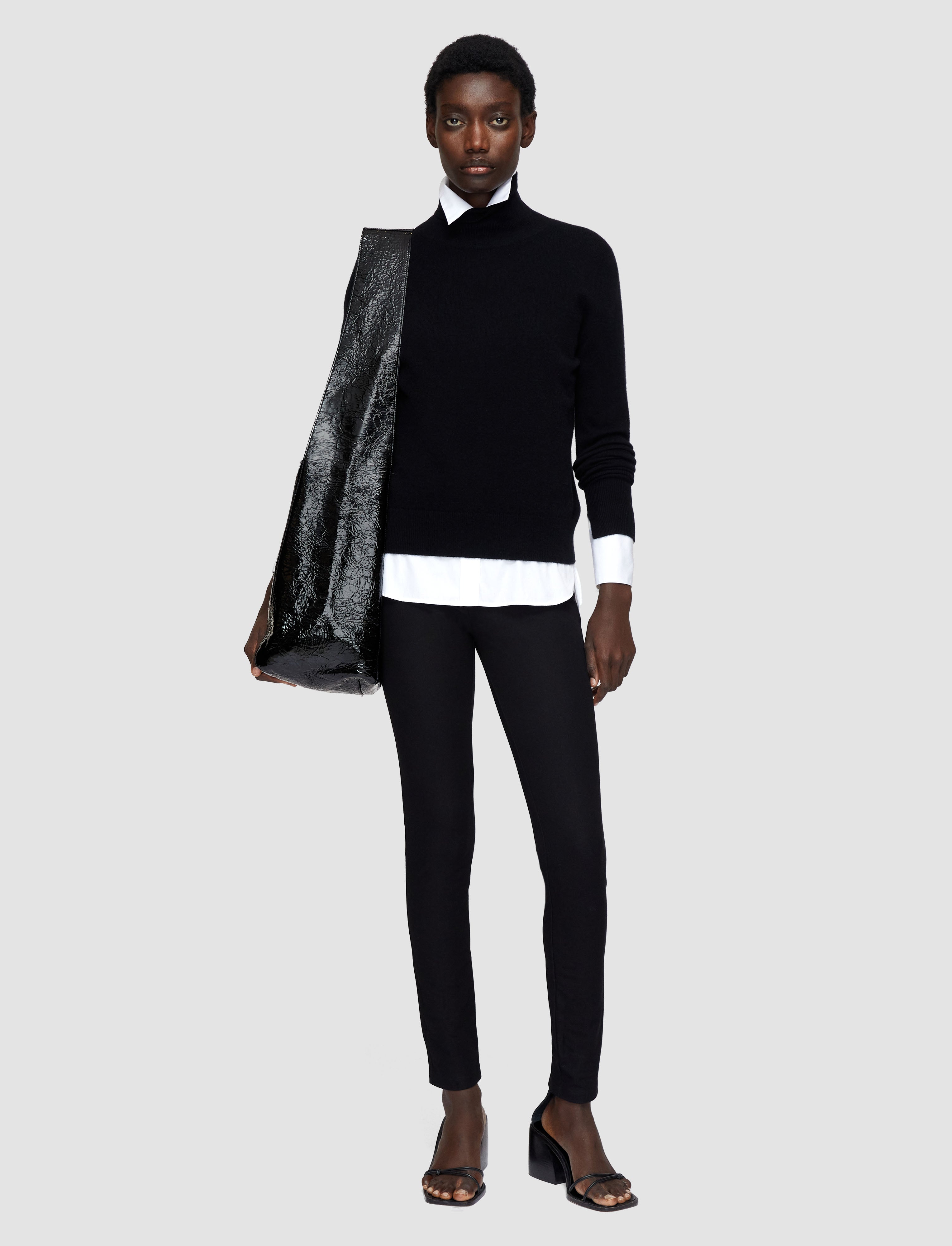 black-gabardine-stretch-leggings-JOSEPH