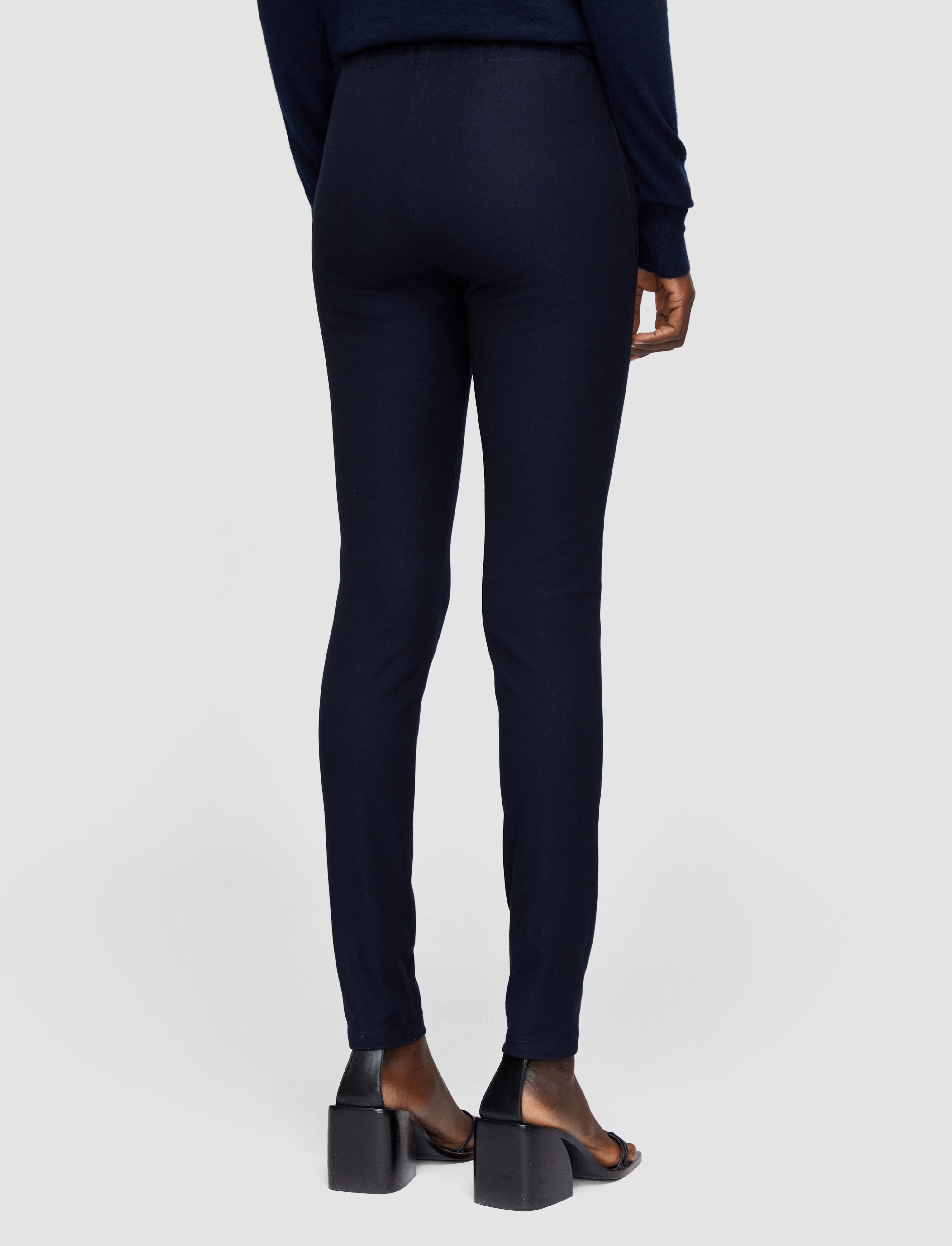 blue-gabardine-stretch-leggings-JOSEPH