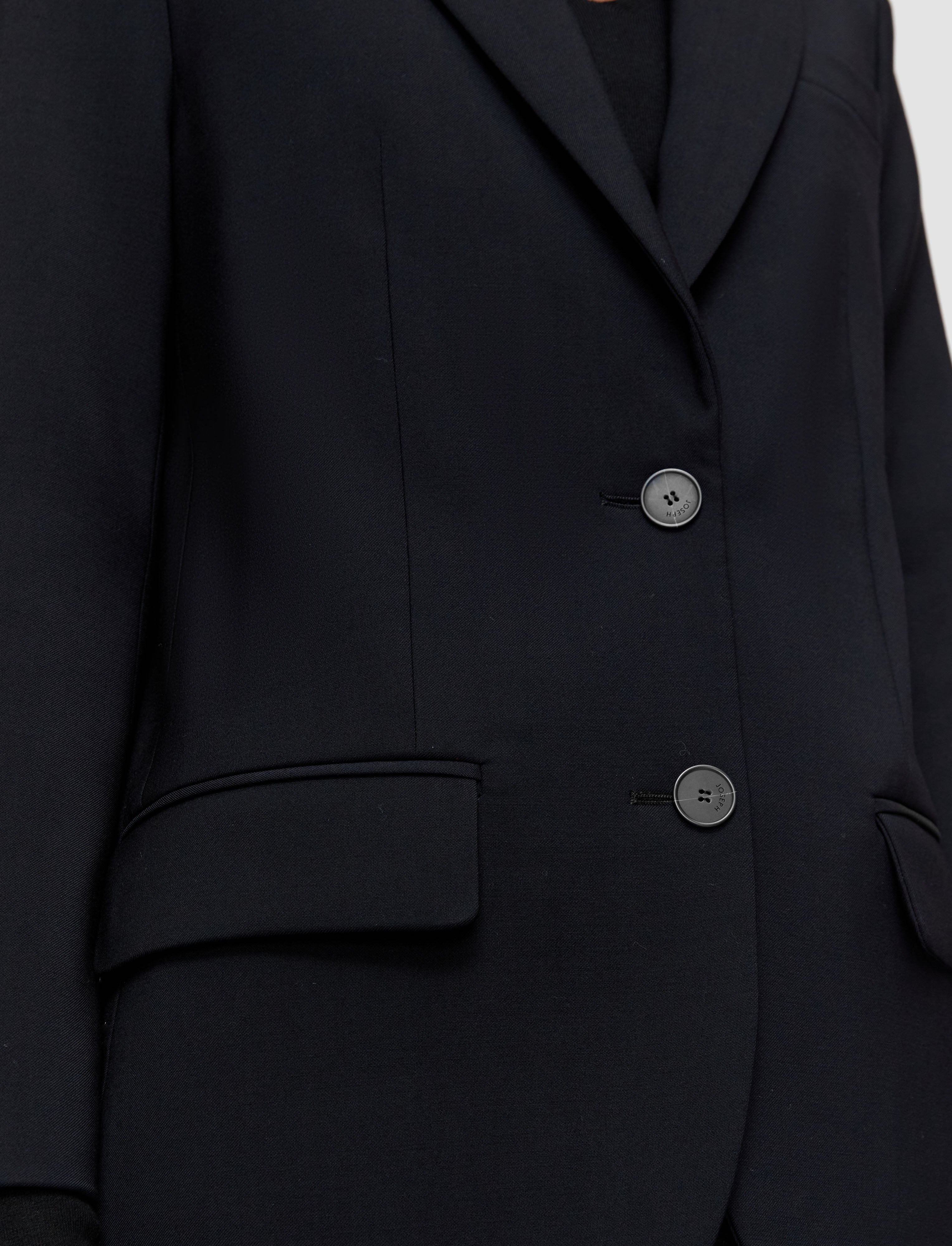 ブラック-tailoring-wool-stretch-jackie-ジャケット-JOSEPH