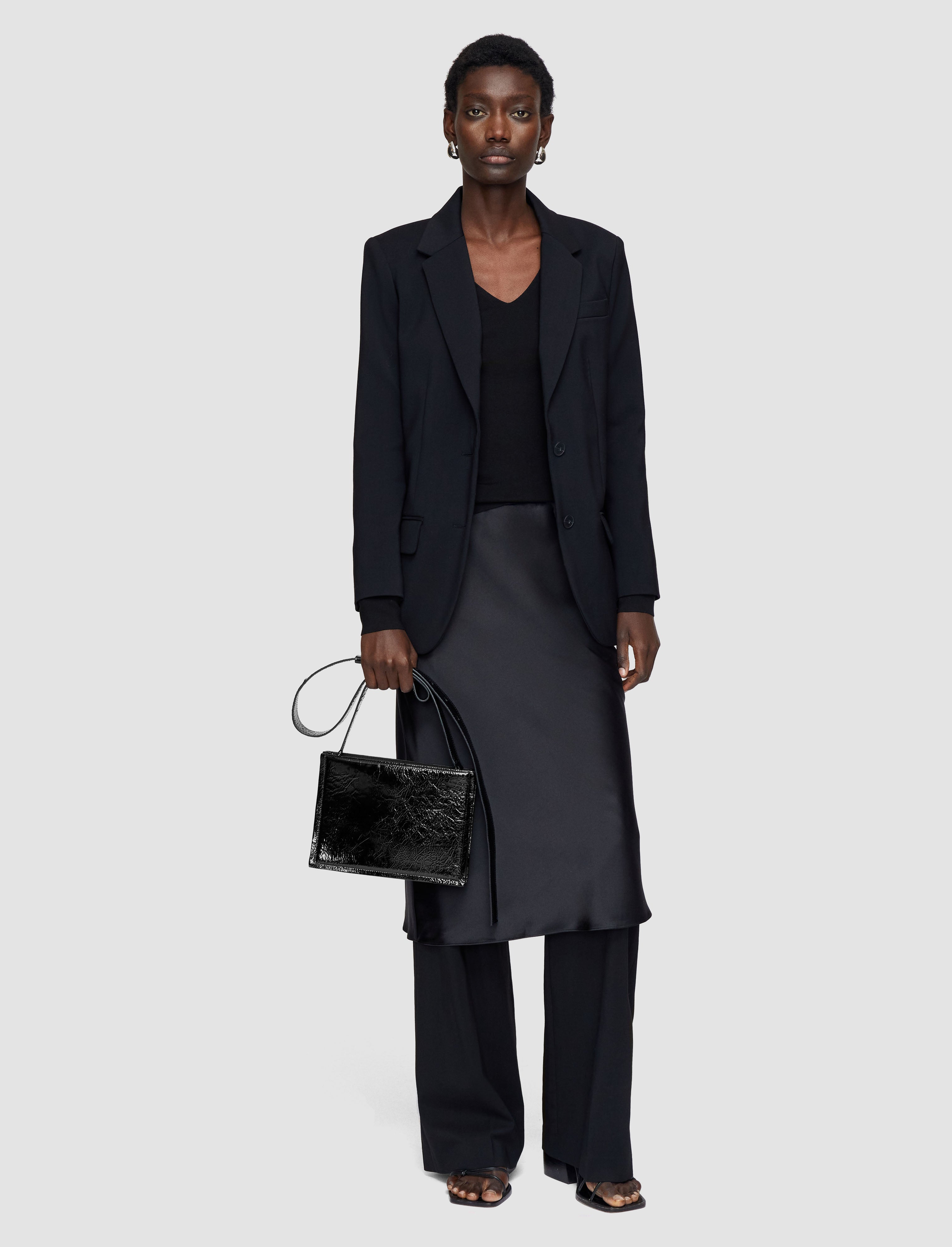 ブラック-tailoring-wool-stretch-jackie-ジャケット-JOSEPH