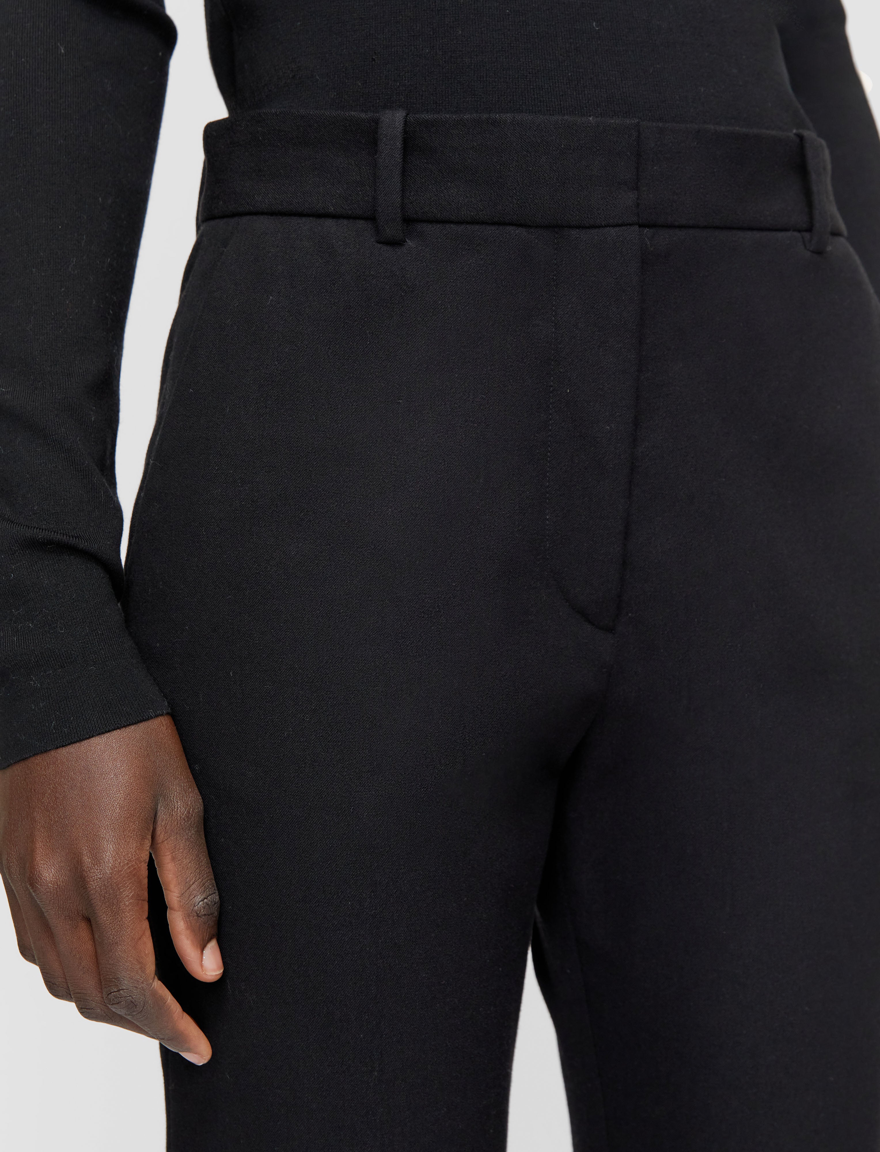 ブラック-tafira-gabardine-stretch-トラウザーズ-JOSEPH