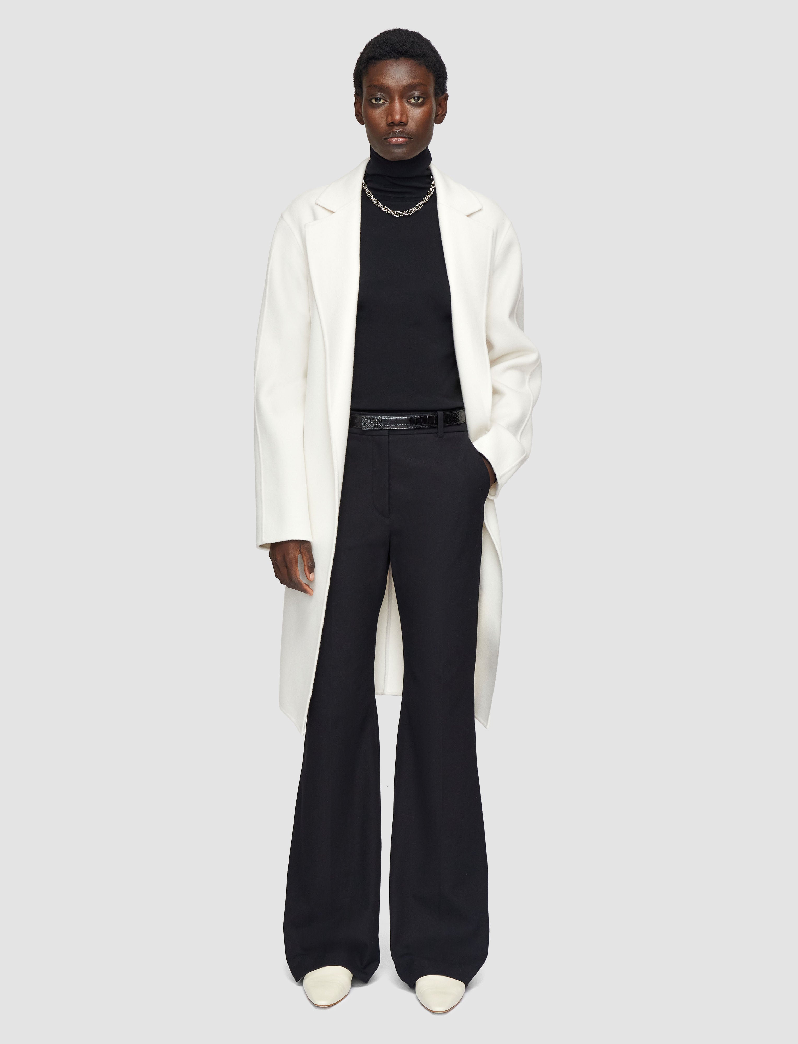 ブラック-tafira-gabardine-stretch-トラウザーズ-JOSEPH